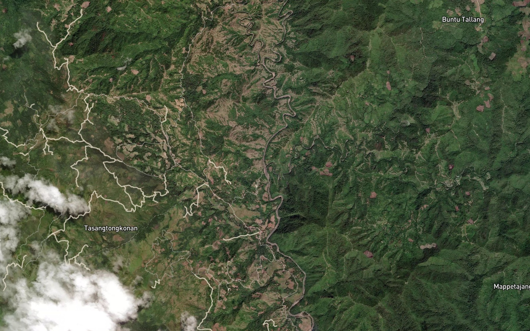 Satellite map of the Salu Tallu