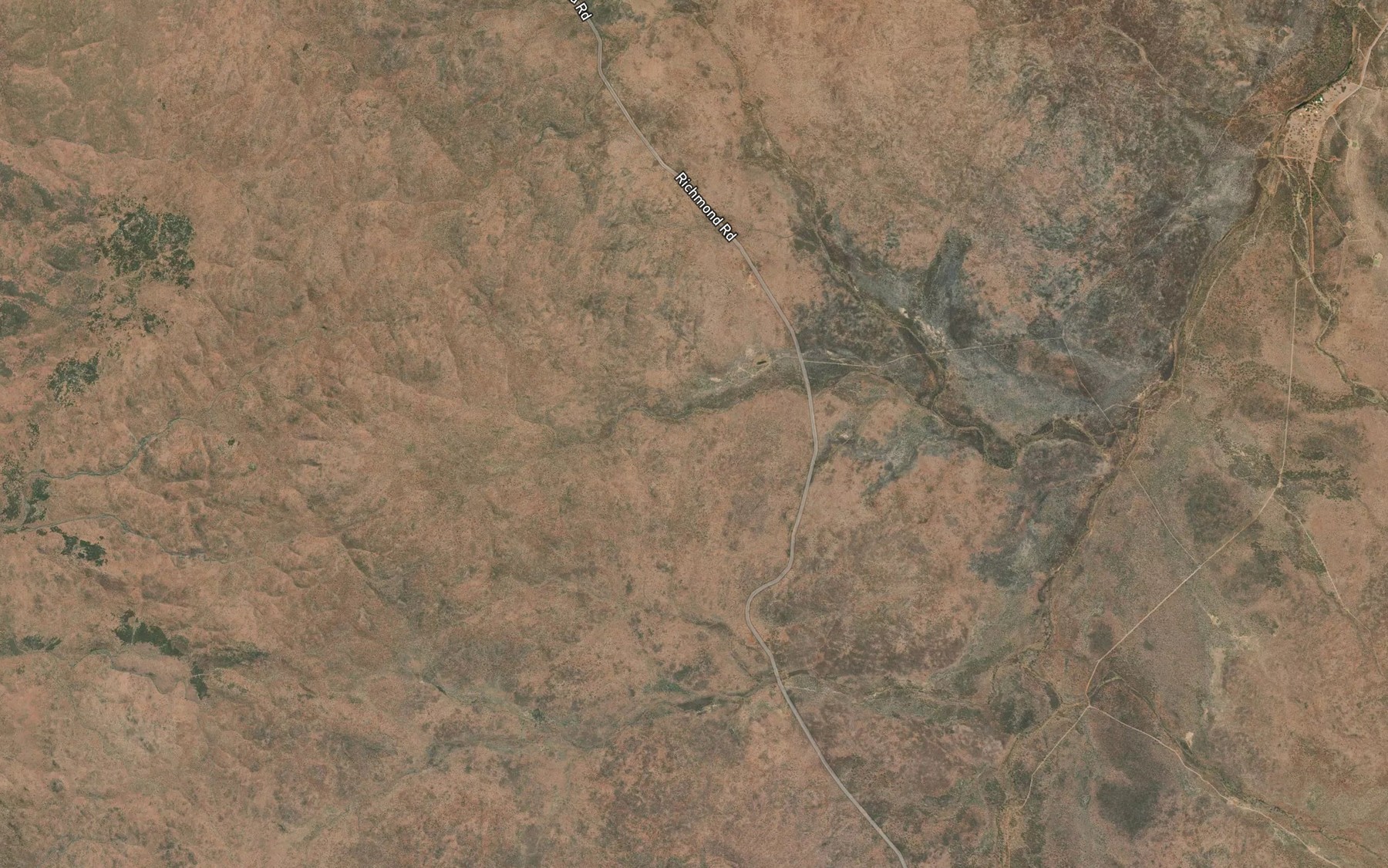 Satellite map of the Spring Creek