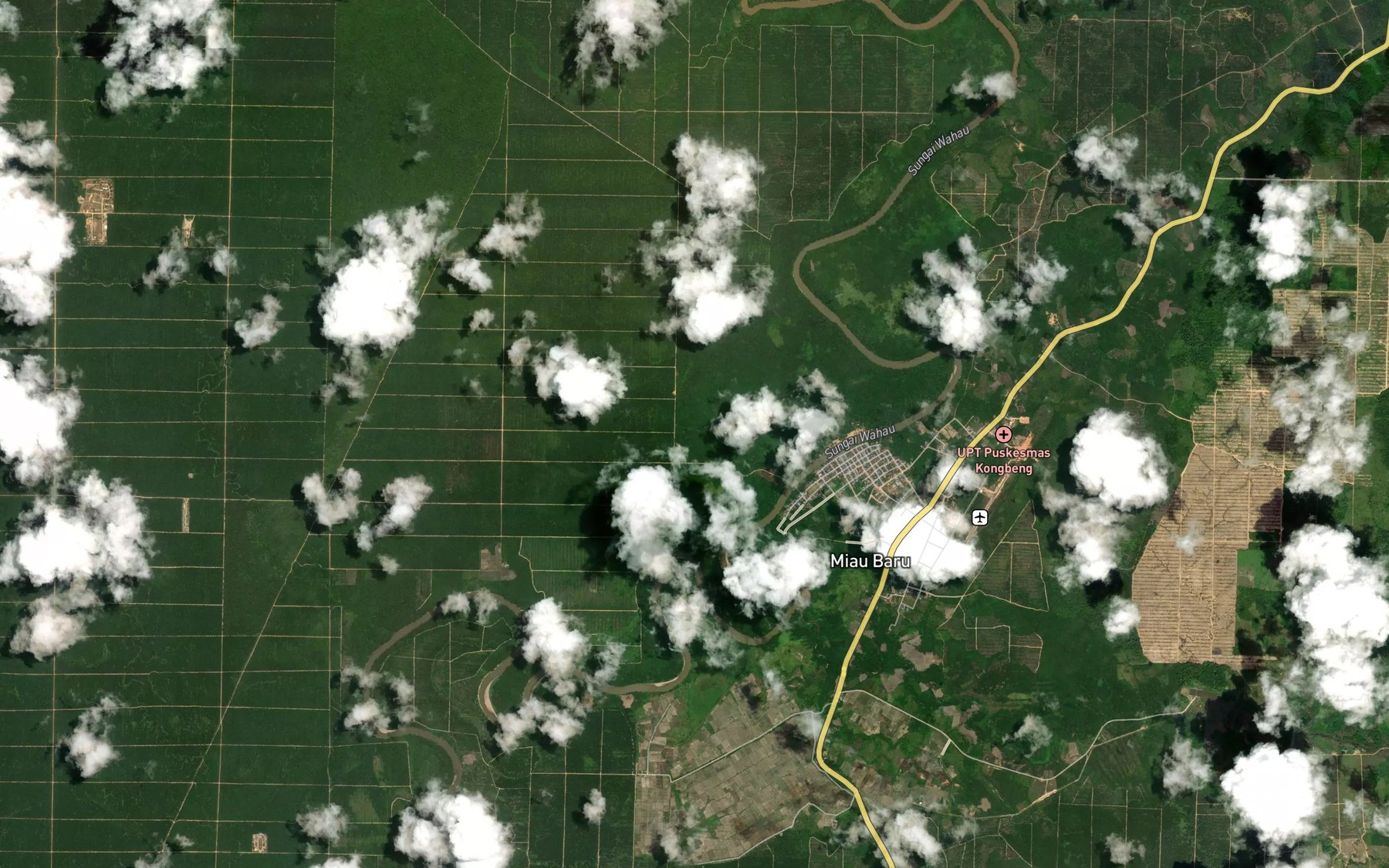 Satellite map of the Sungai Pesab