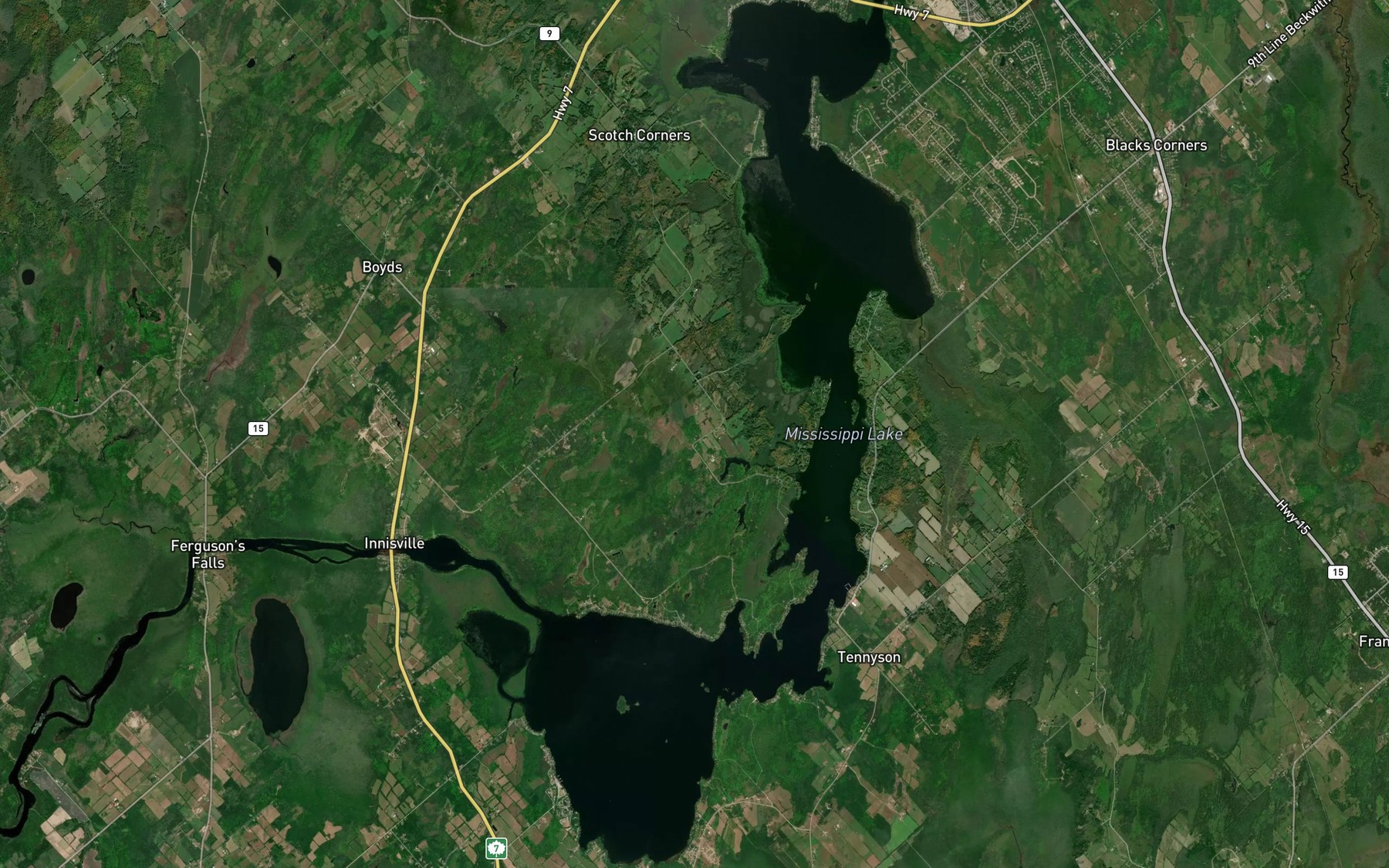 Satellite map of the Code Bay