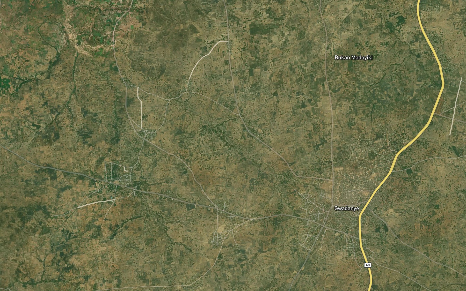 Satellite map of the River Muoneke