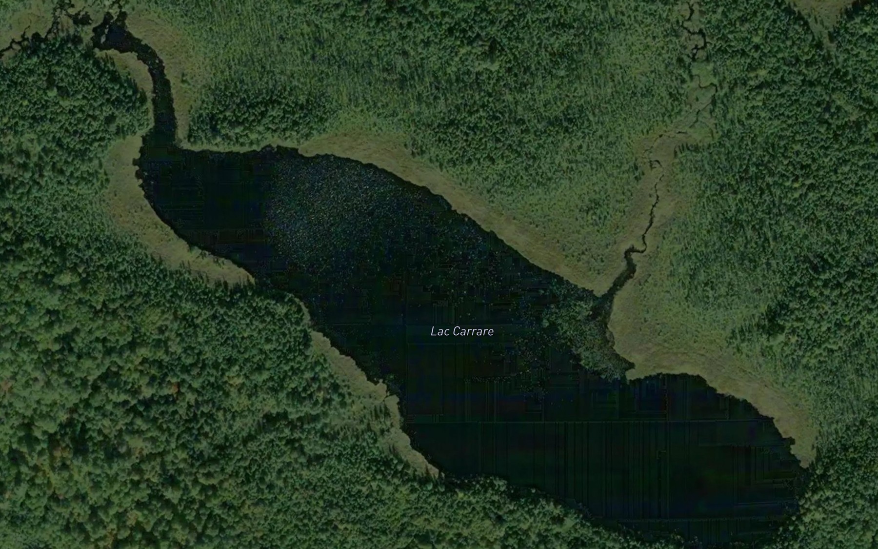 Satellite map of the Lac Carrare
