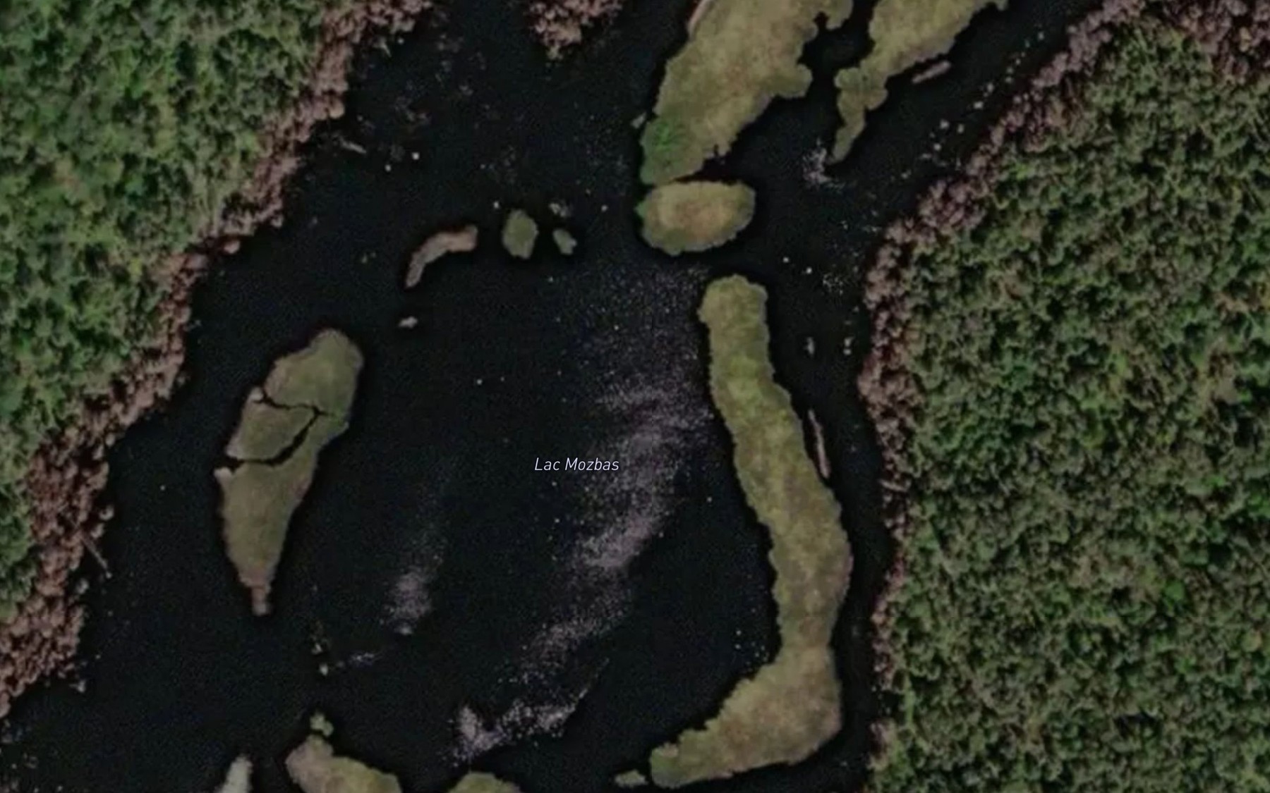 Satellite map of the Lac Mozbas