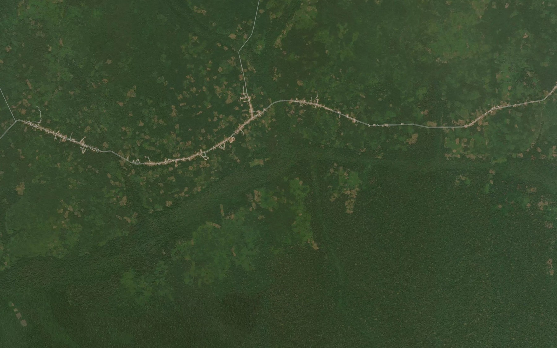 Satellite map of the Mongany