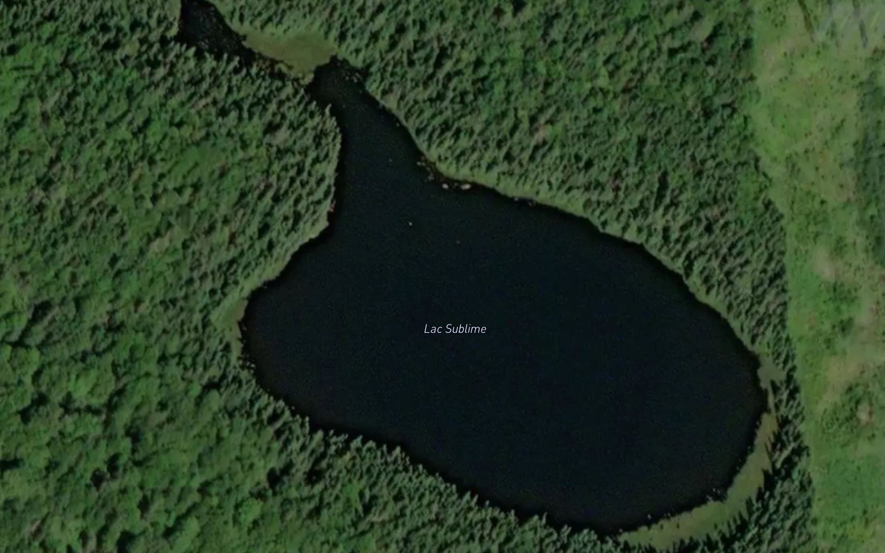Satellite map of the Lac Sublime