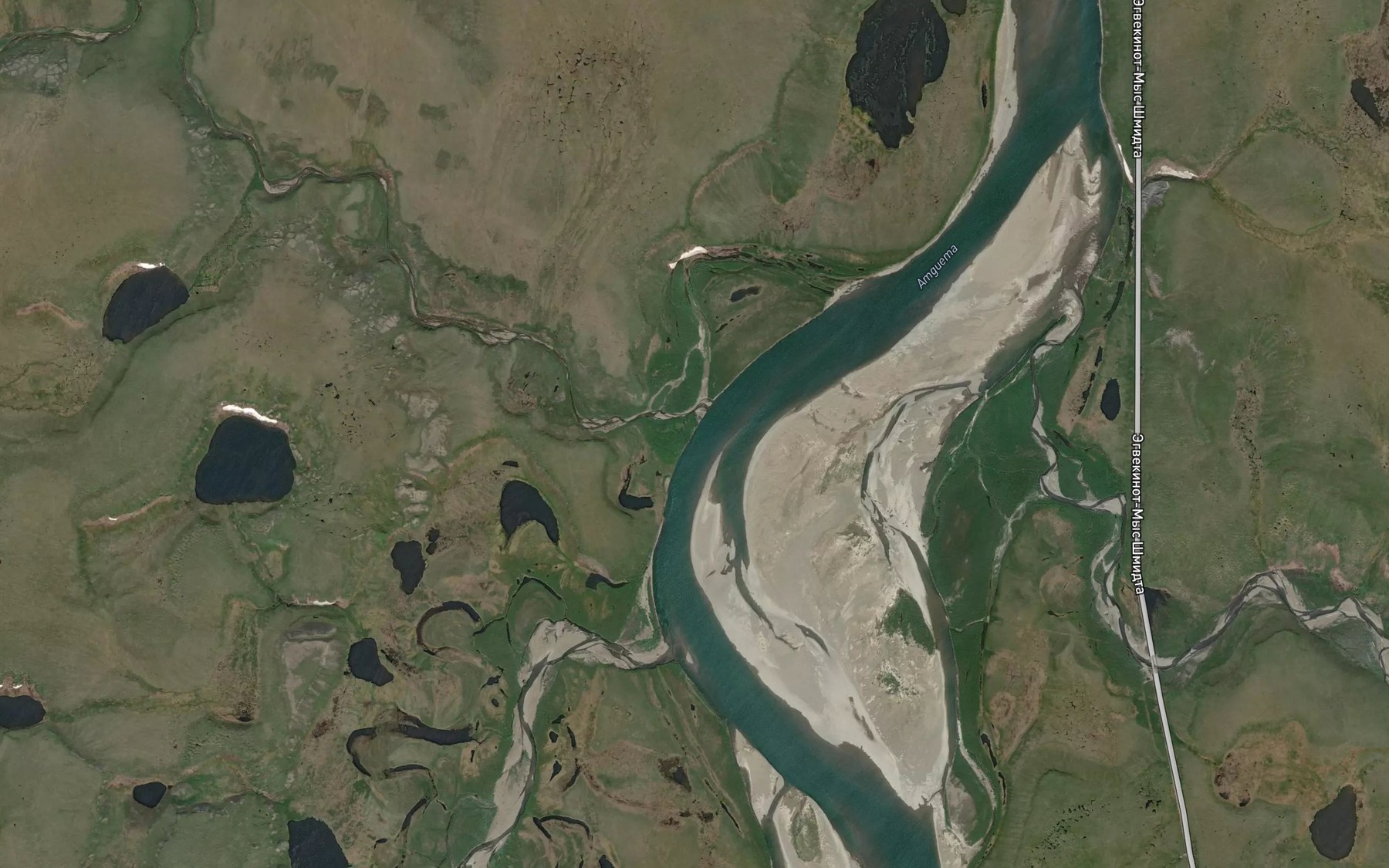 Satellite map of the Rybnyy