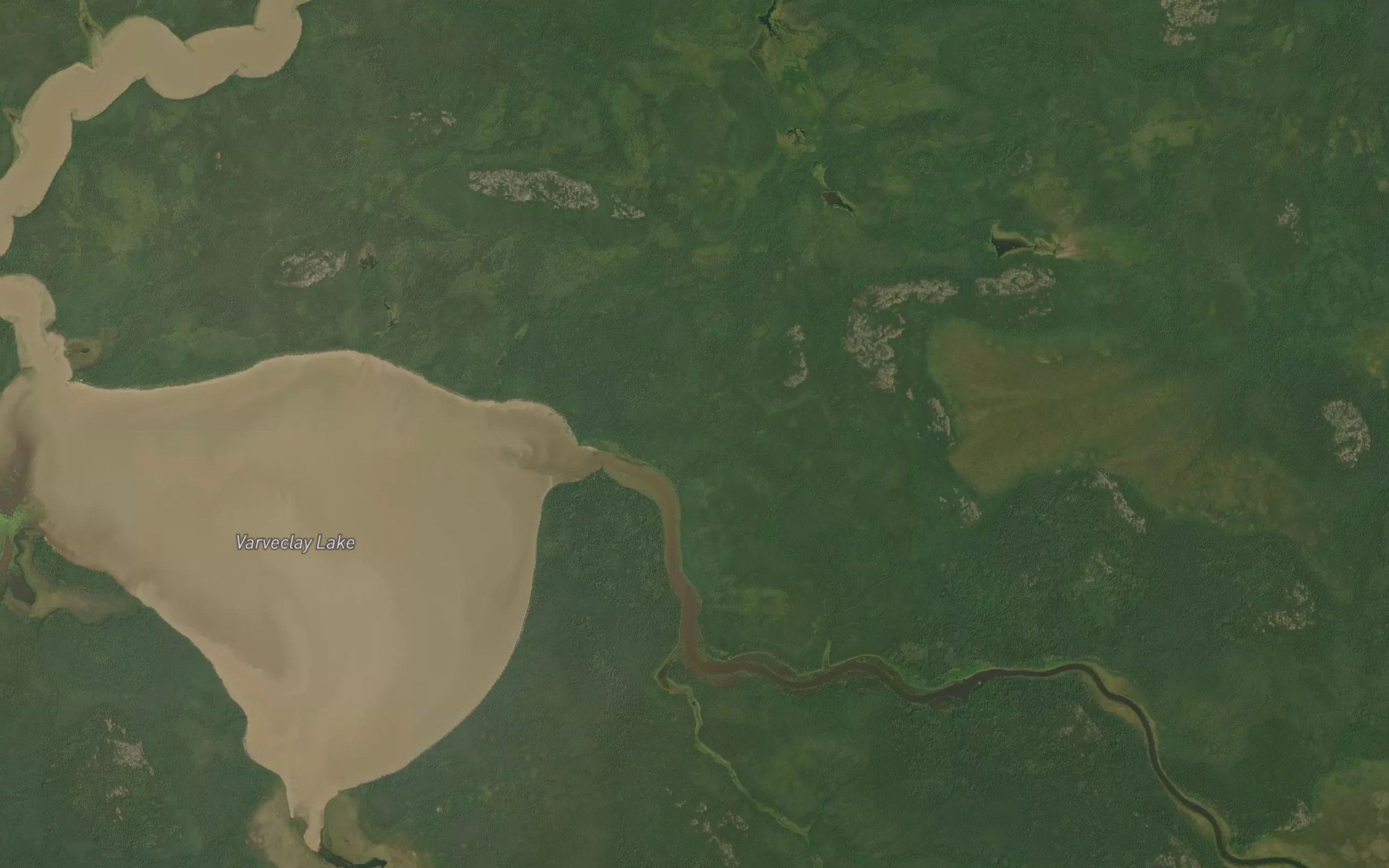 Satellite map of the Gorman Creek