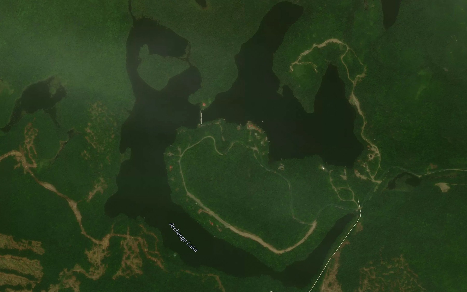 Satellite map of the Lac Archange