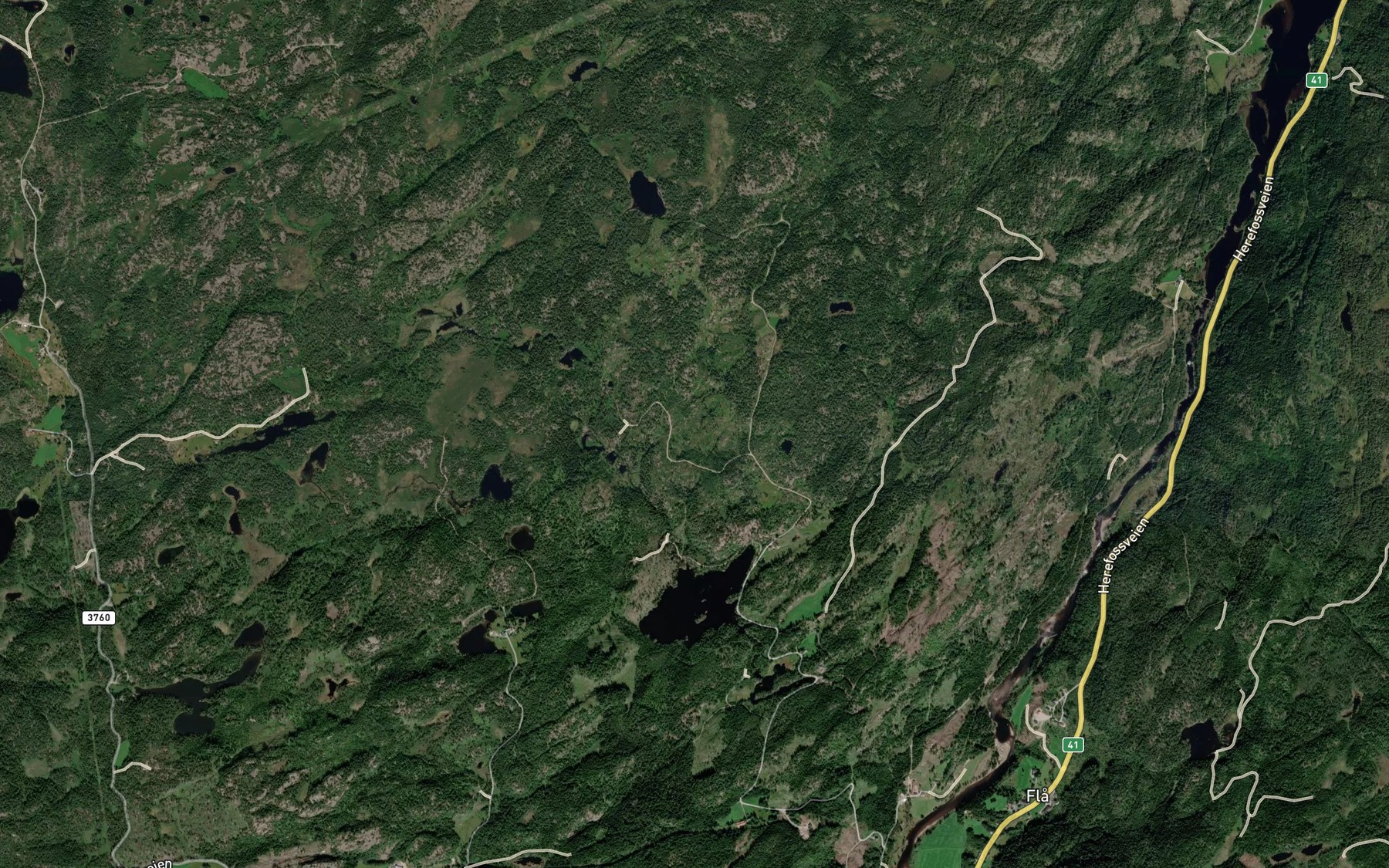 Satellite map of the Ostevabekken