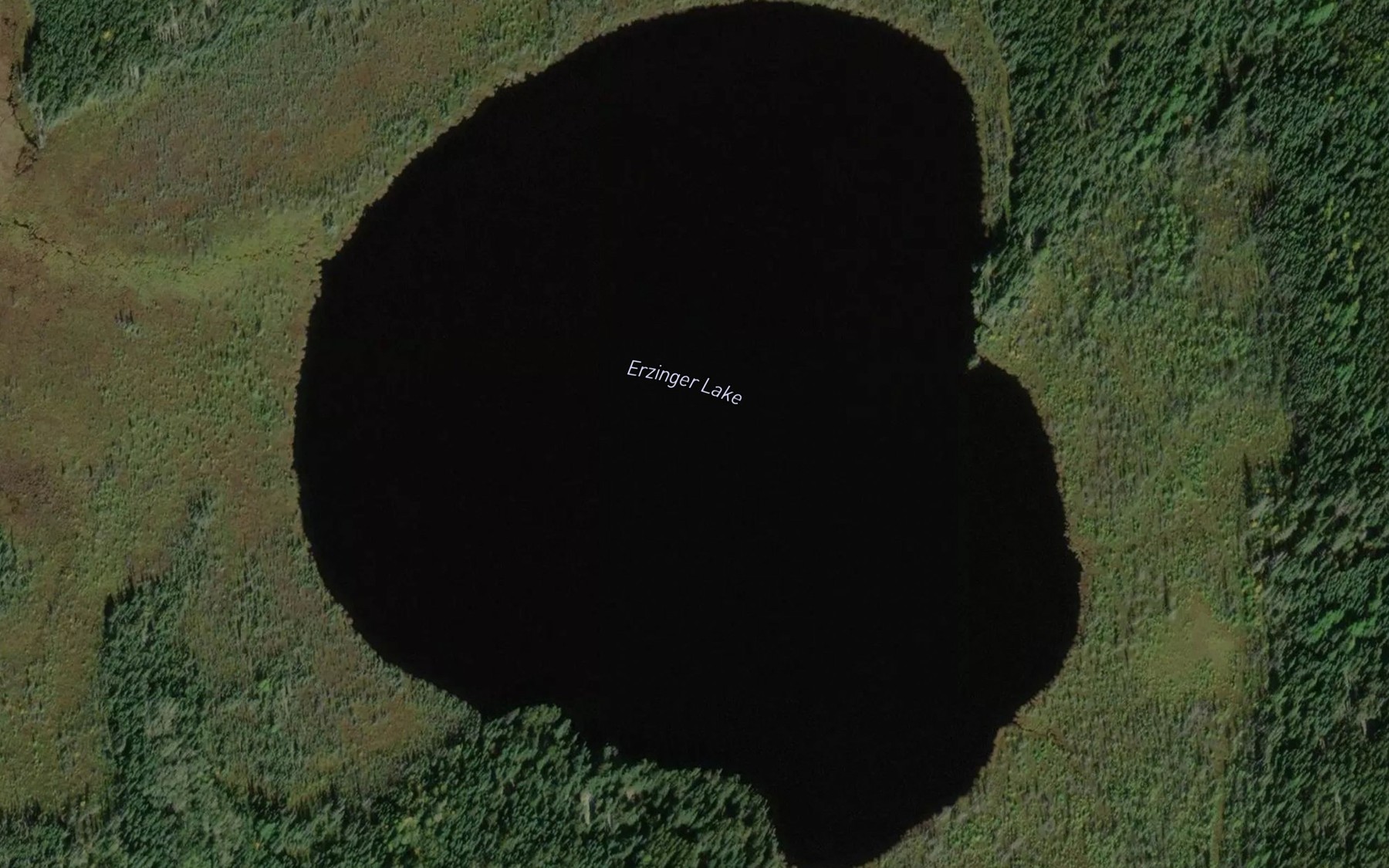 Satellite map of the Erzinger Lake