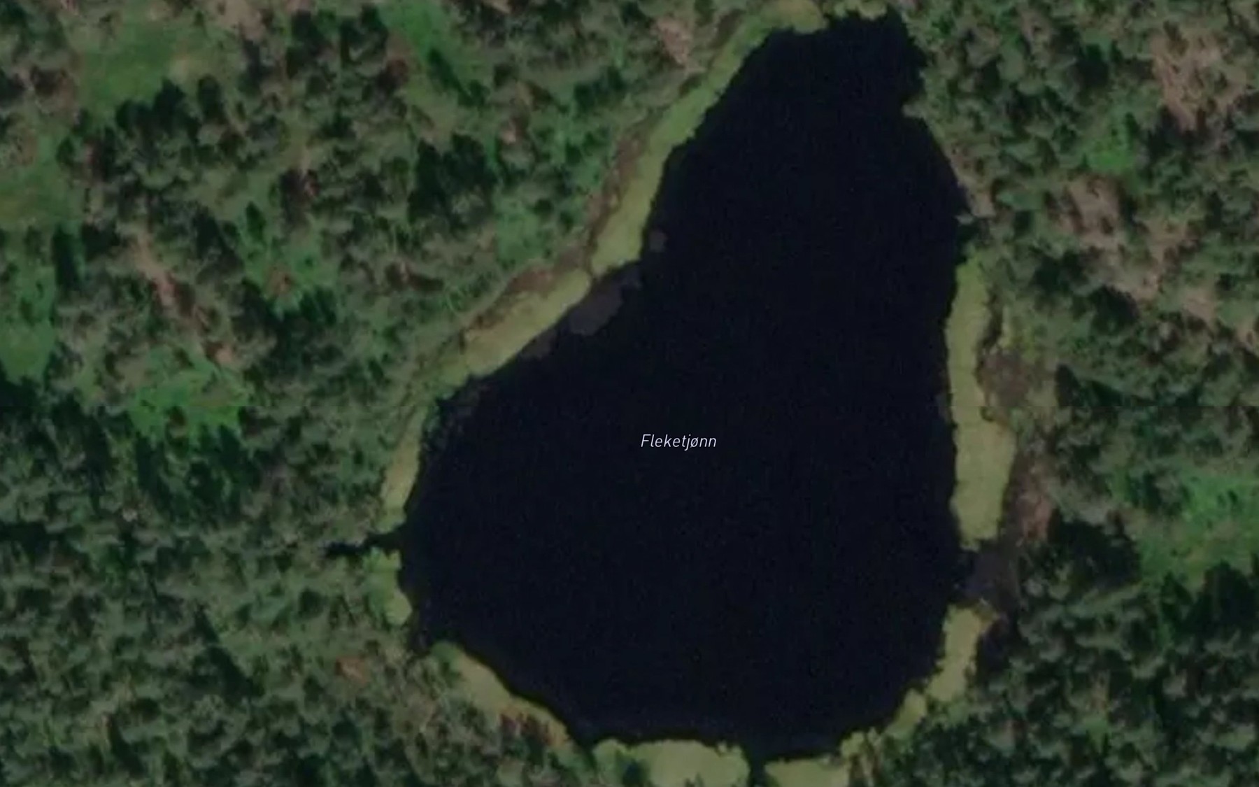 Satellite map of the Fleketjorn