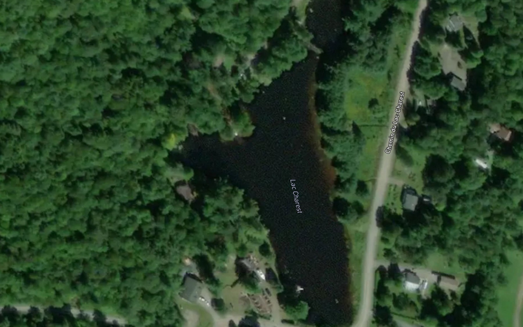 Satellite map of the Lac Charest