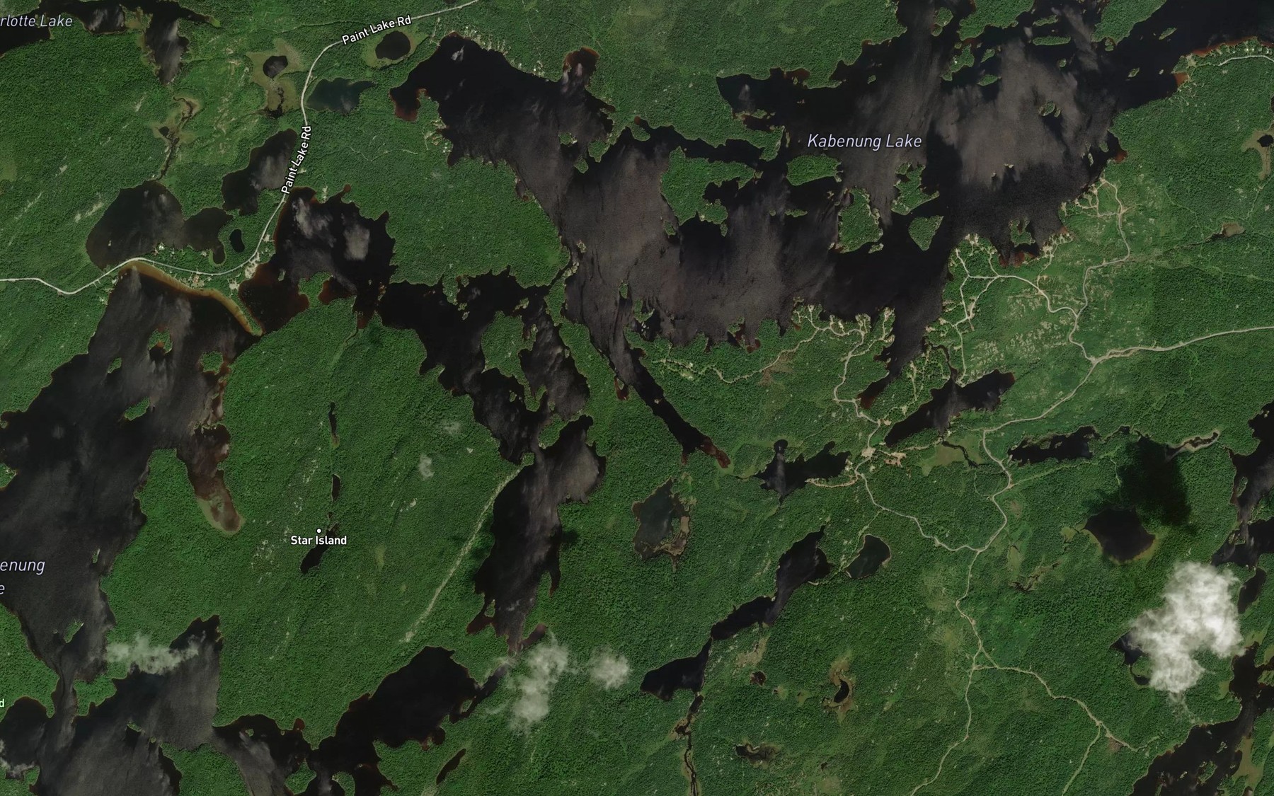 Satellite map of the Perry Bay
