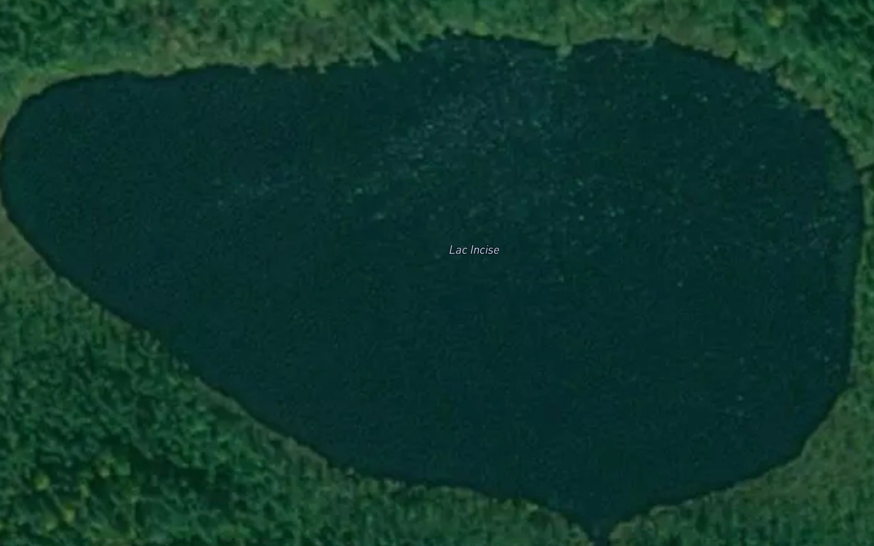 Satellite map of the Lac Incise