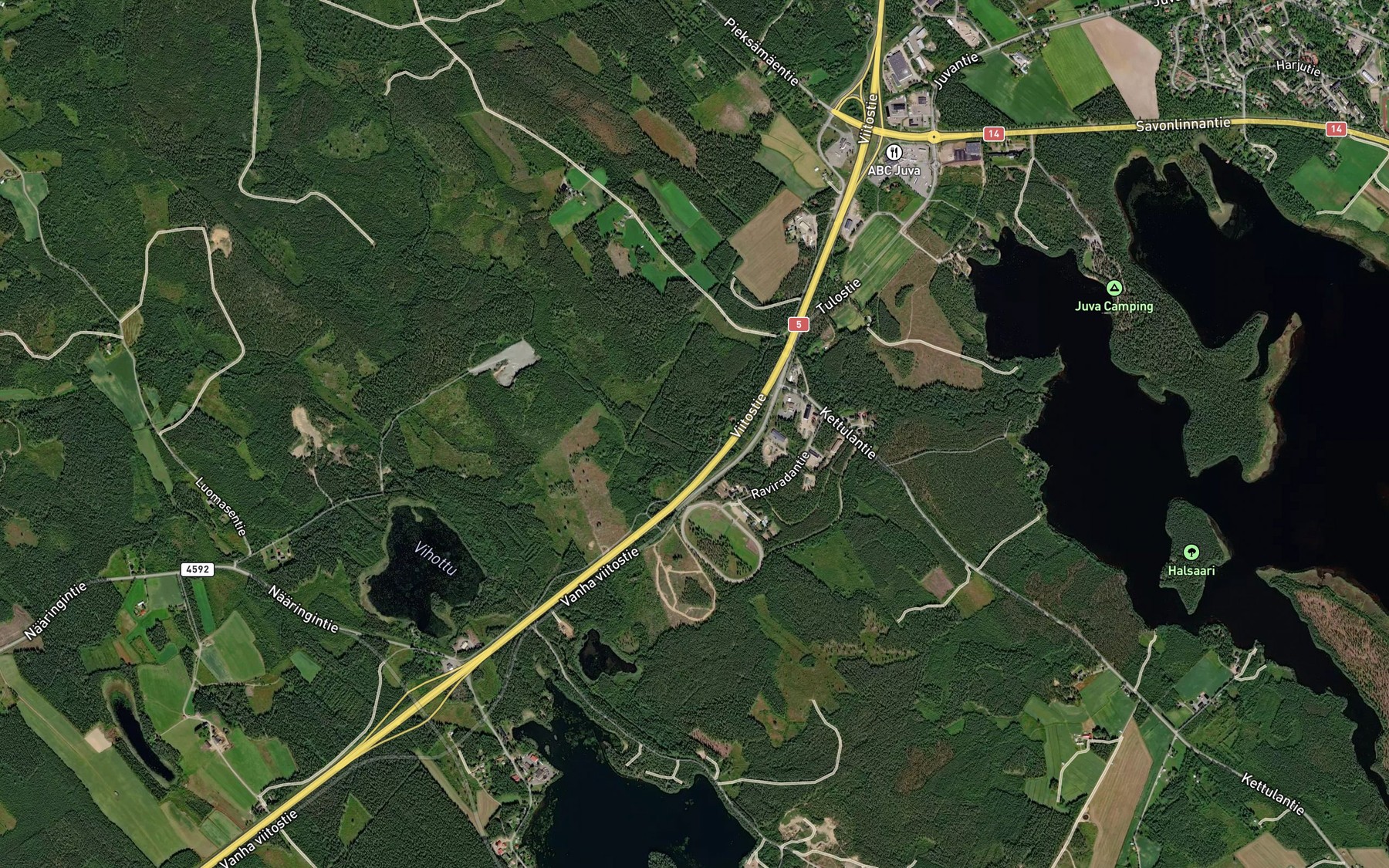 Satellite map of the Myllykoski