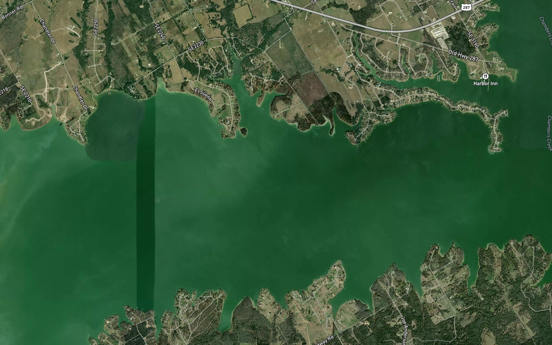 Satellite map of the Jones Branch