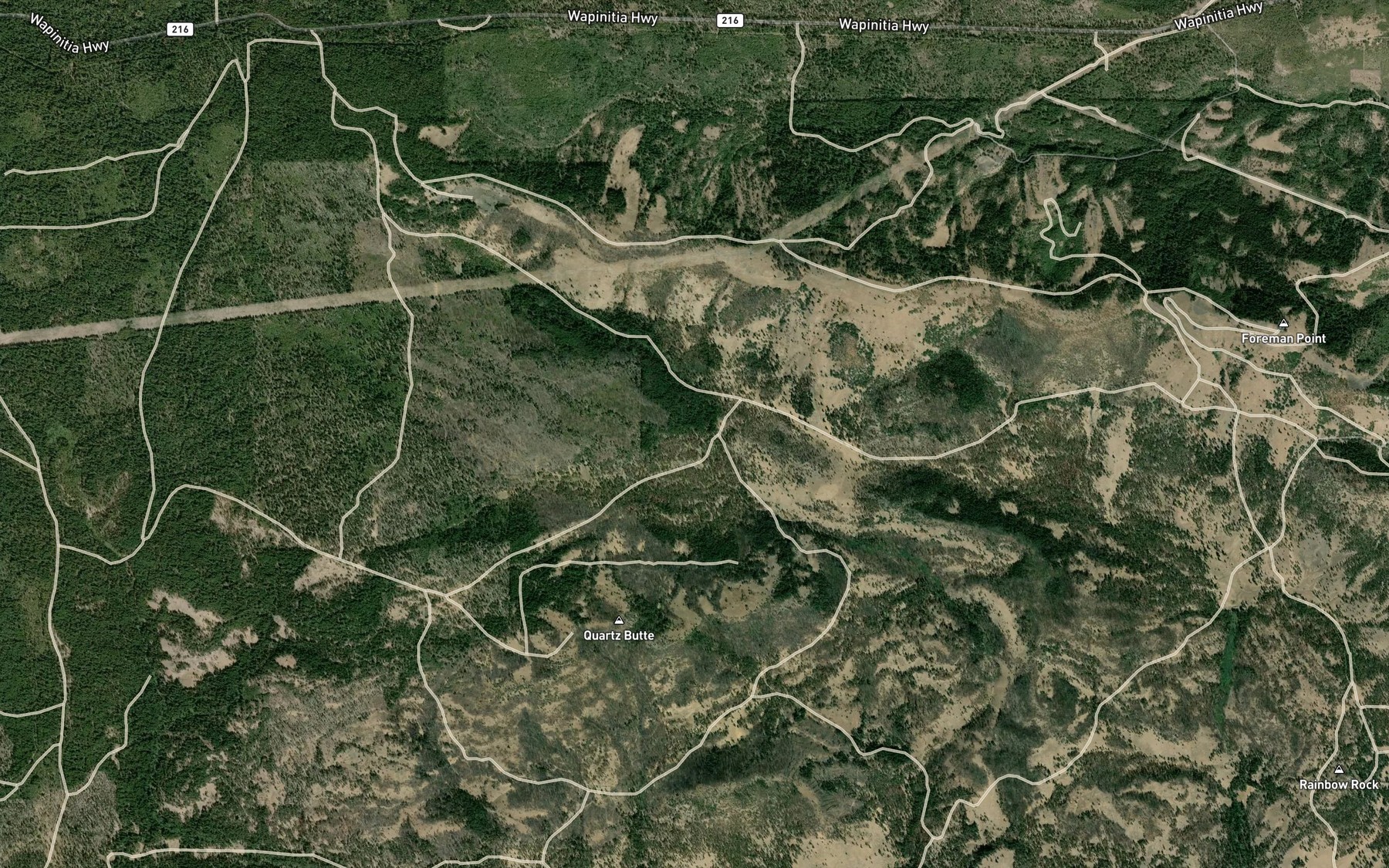 Satellite map of the Deer Spring