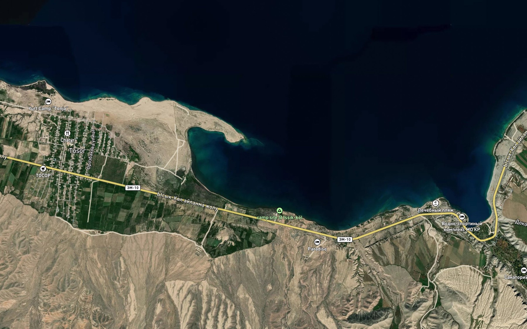 Satellite map of the Zaliv Akchiya