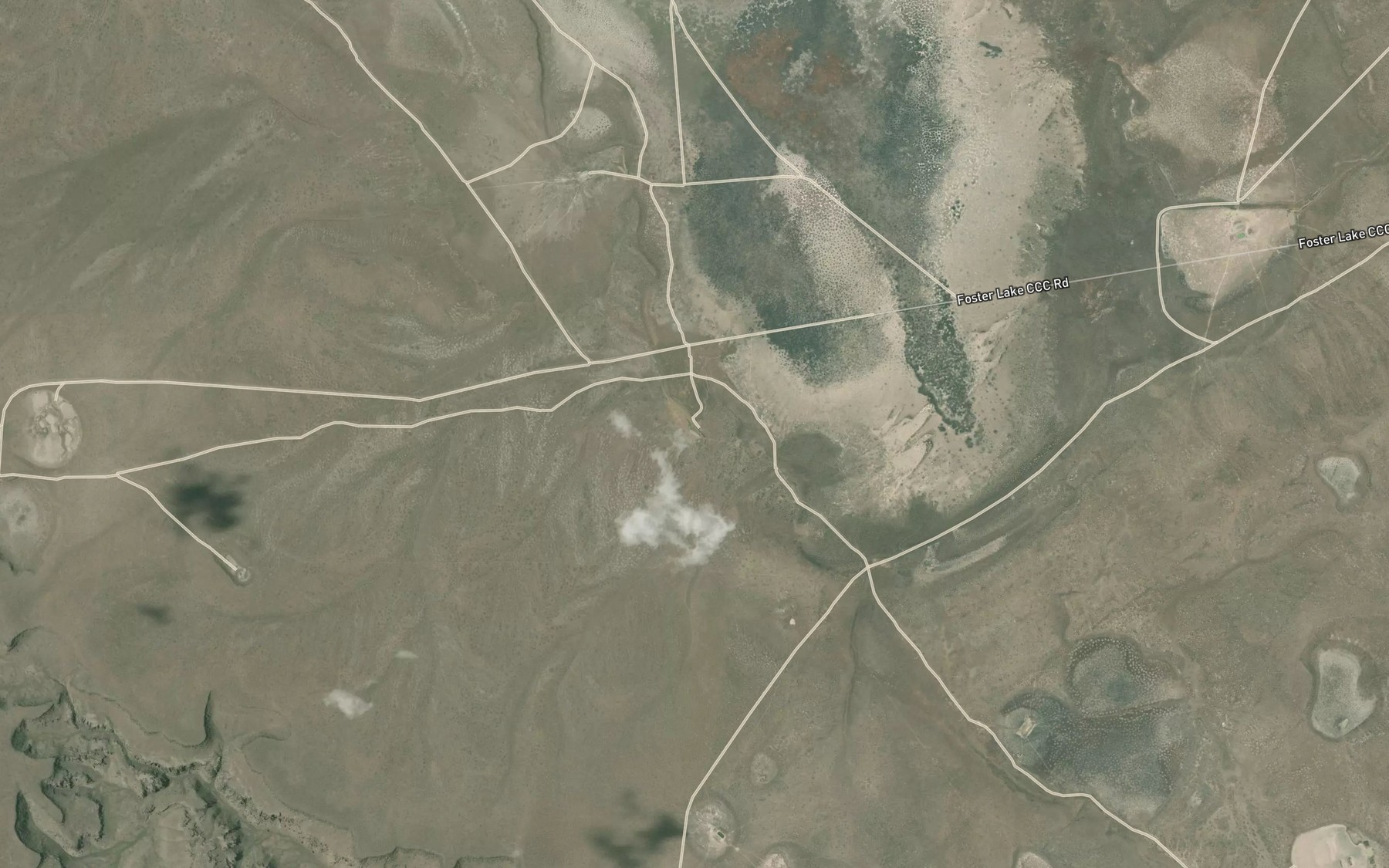 Satellite map of the O'Keefe Reservoir