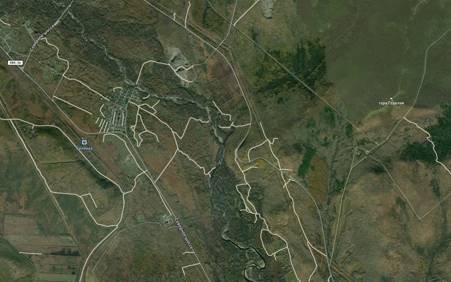 Satellite map of the Kholodnyy