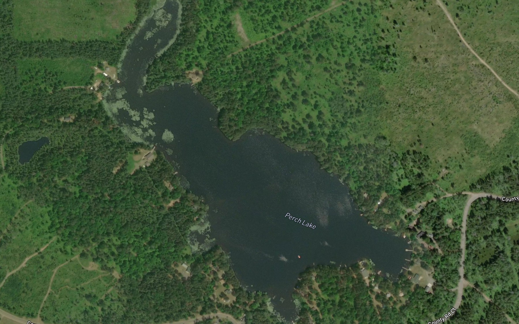 Satellite map of the Perch Lake