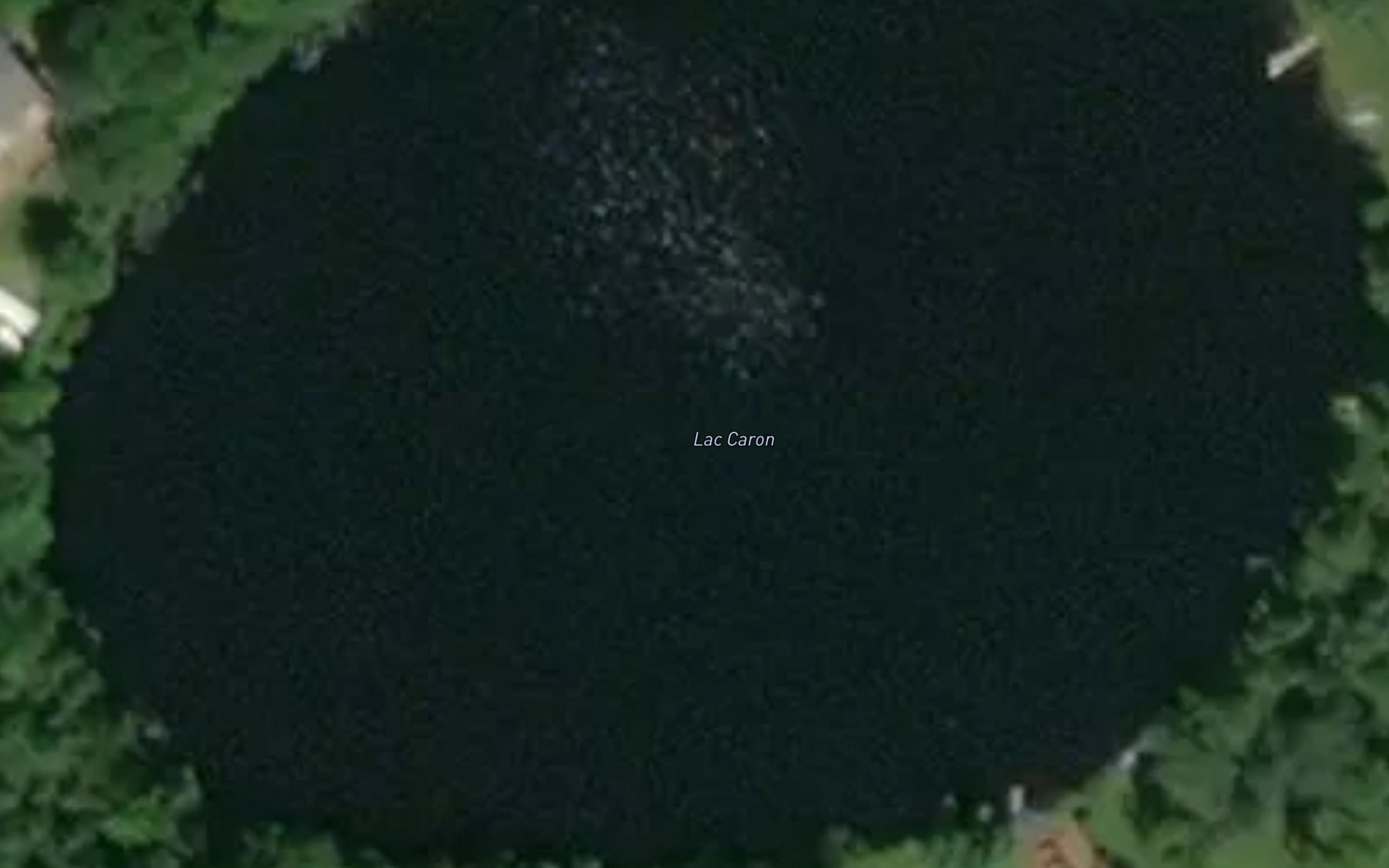 Satellite map of the Lac Caron