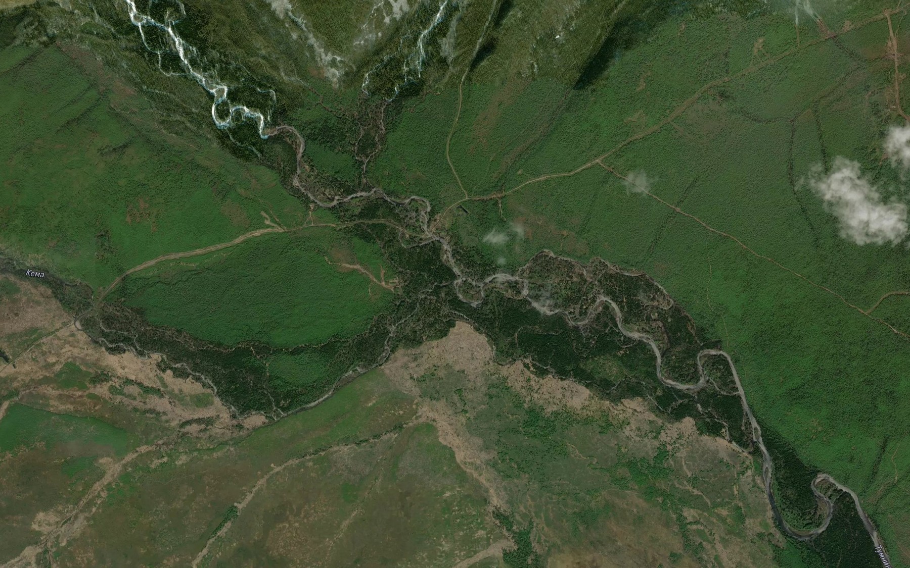 Satellite map of the Kema