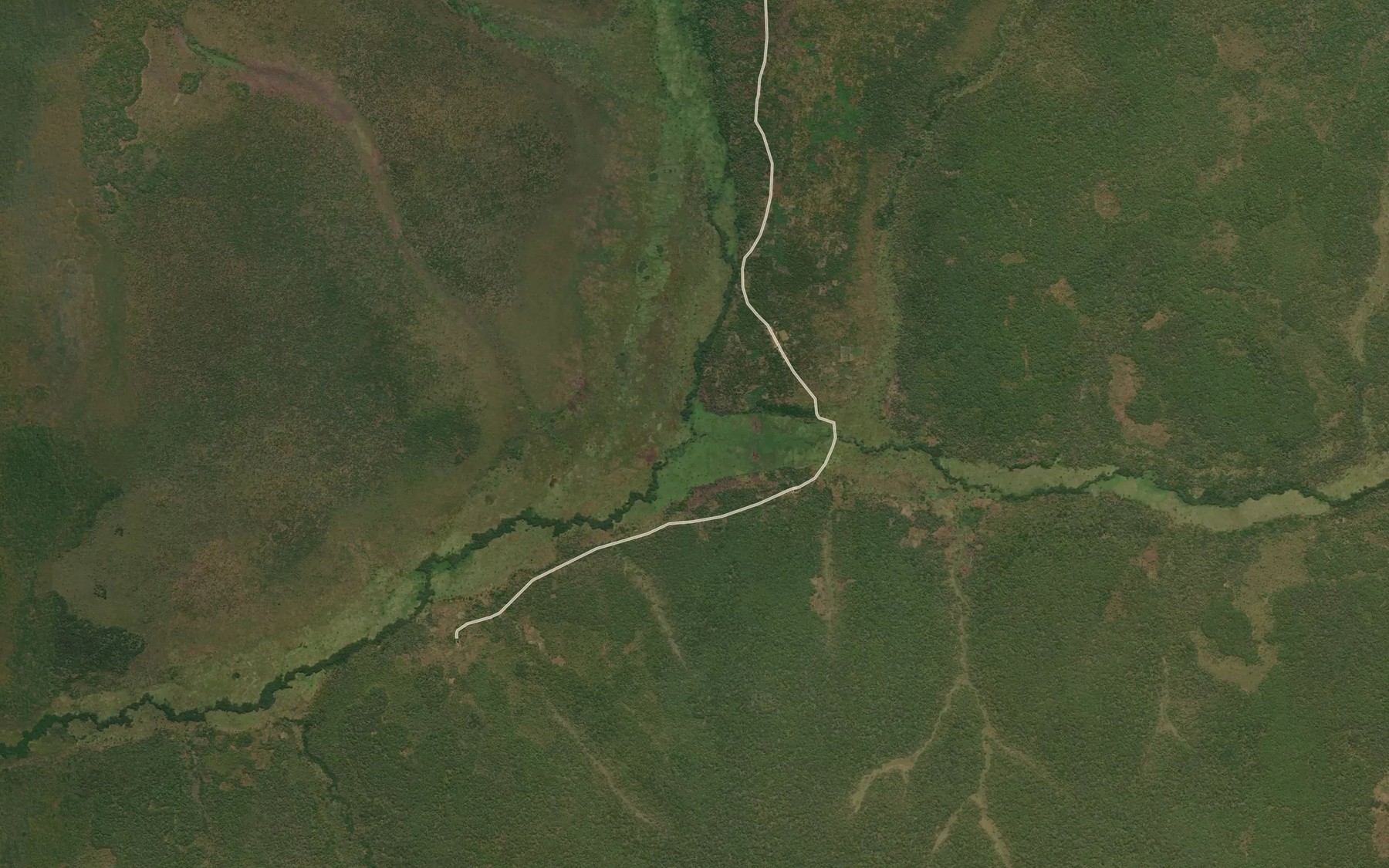 Satellite map of the Mwizu