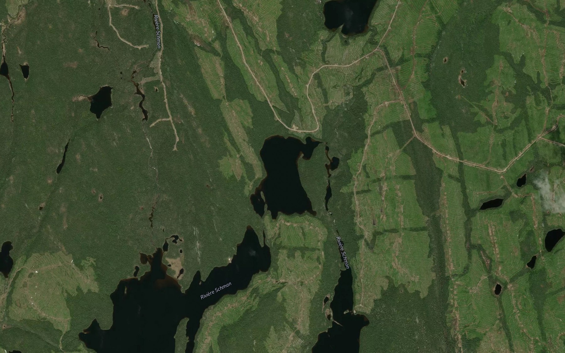 Satellite map of the Lac au Vent
