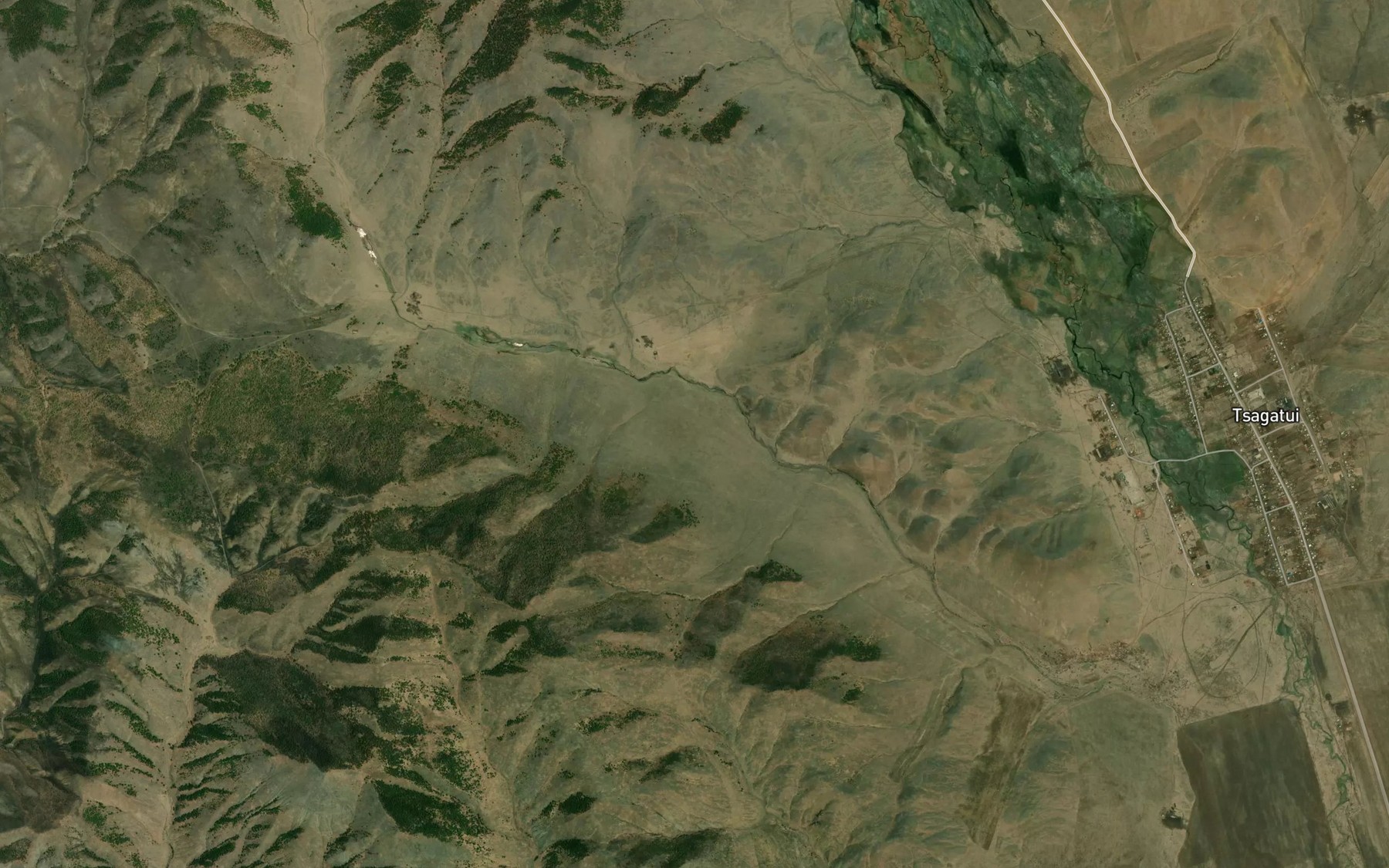 Satellite map of the Pad' Tsagan-Guntuy