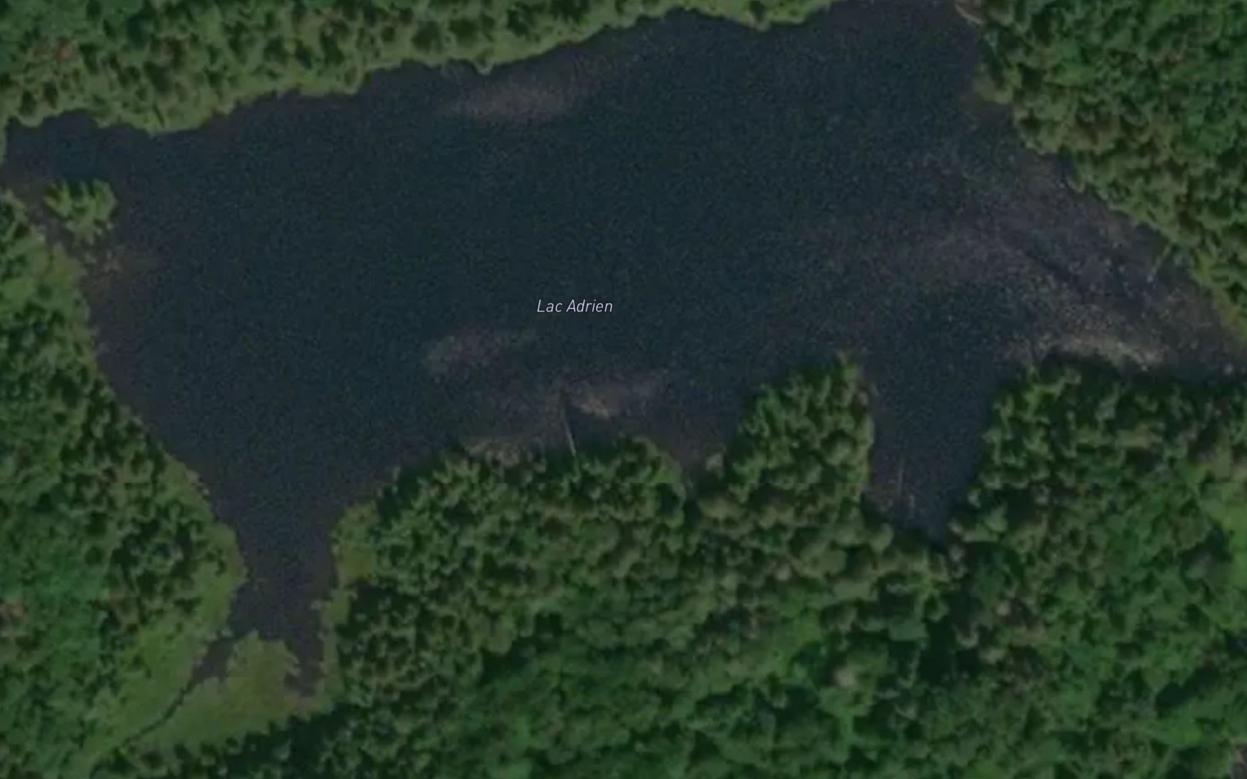 Satellite map of the Lac Adrien