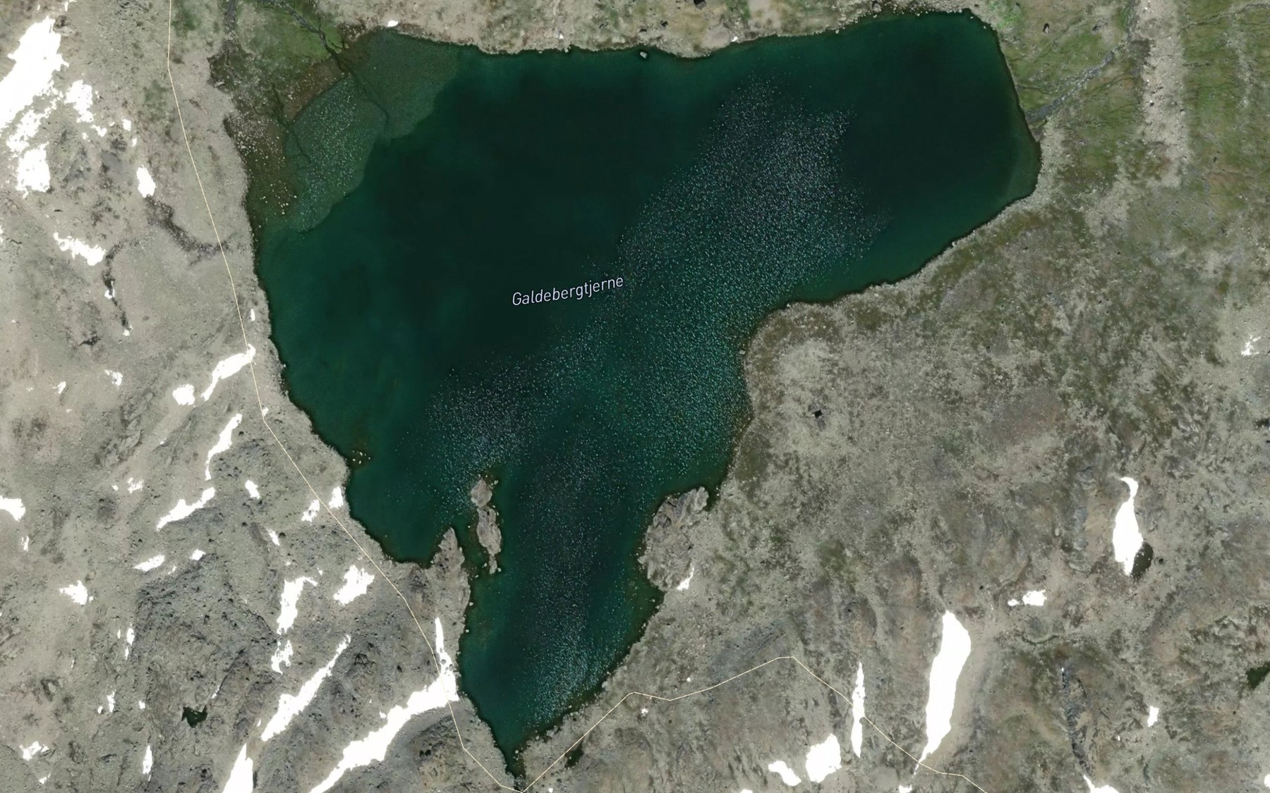 Satellite map of the Galdebergtjerne