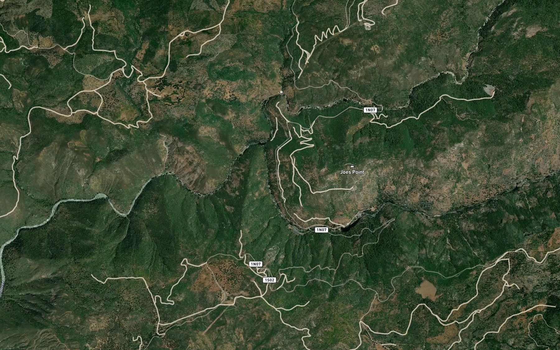 Satellite map of the Lower Cherry Aqueduct (historical)
