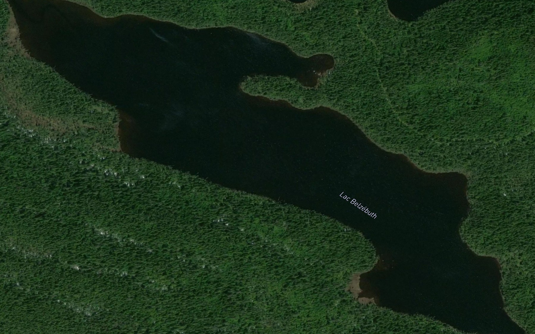 Satellite map of the Lac Belzebuth