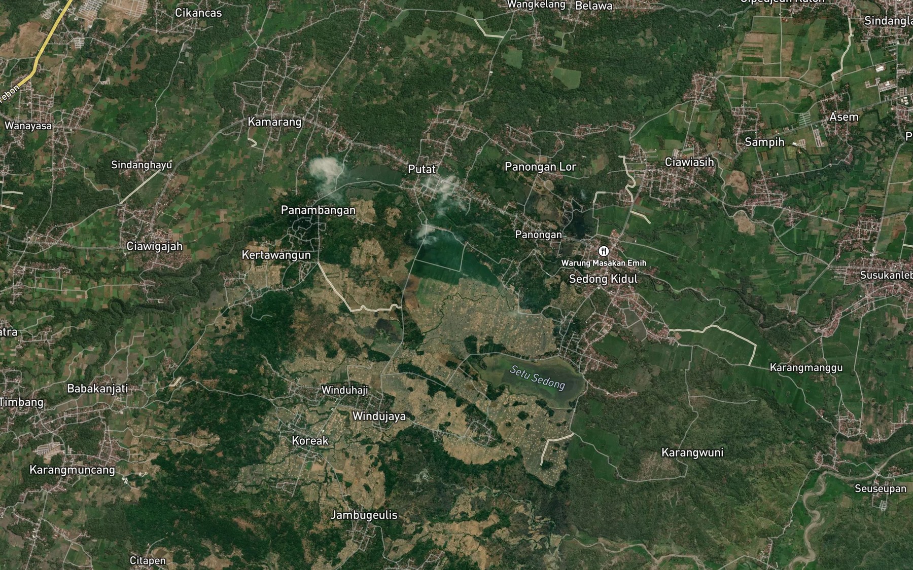 Satellite map of the Ci Ramalang