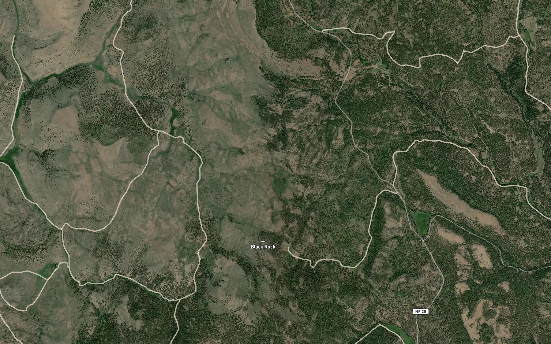 Satellite map of the Mud Spring