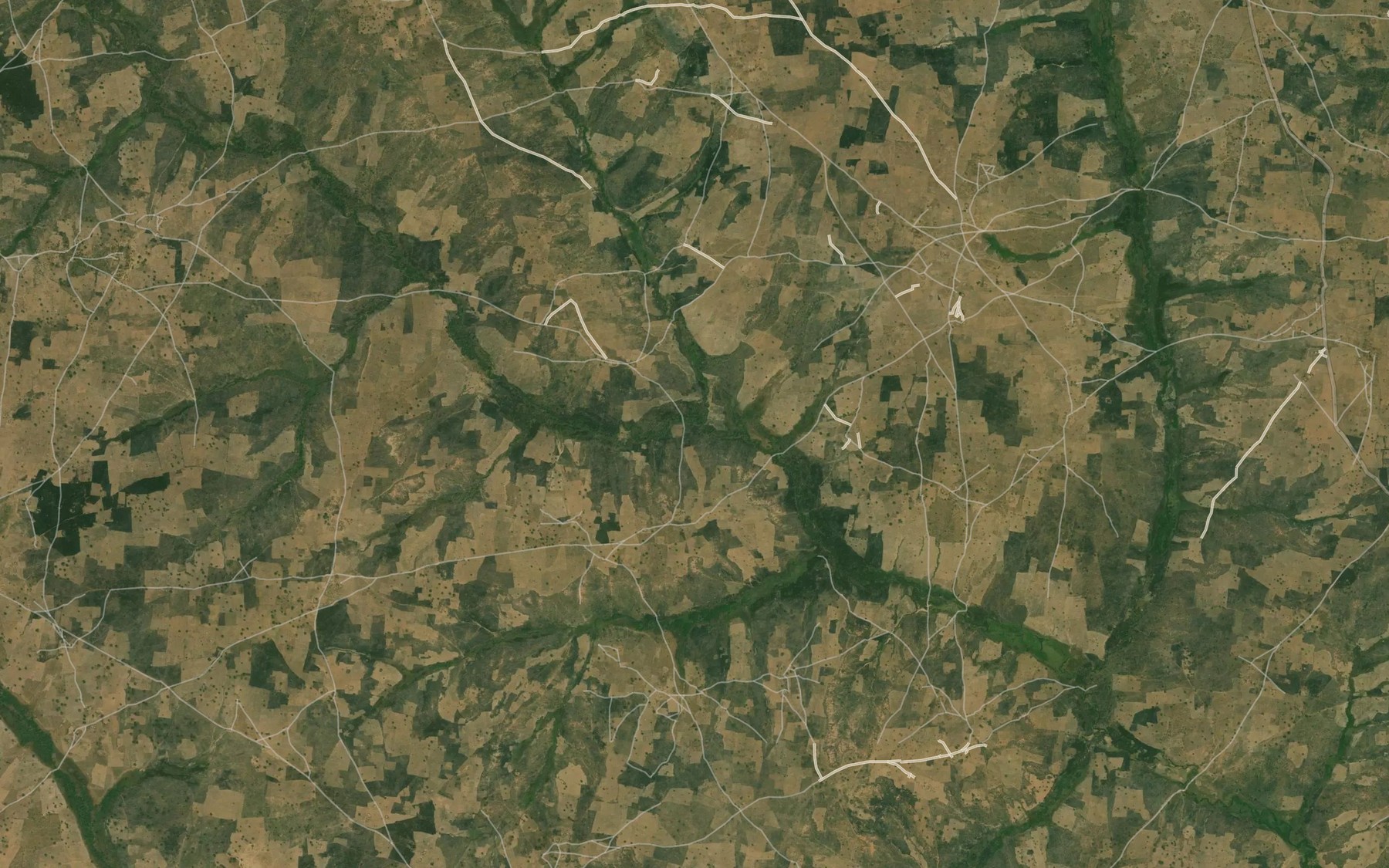 Satellite map of the River Fene