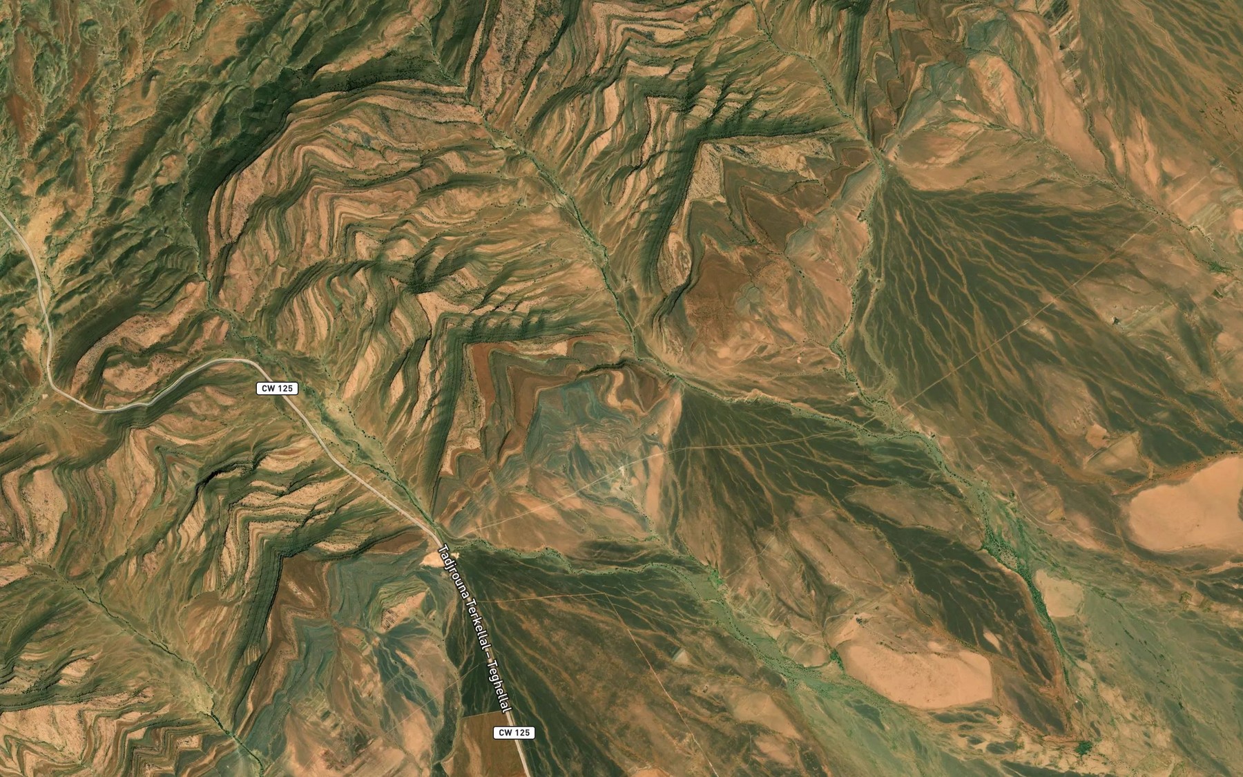 Satellite map of the 'Ain el Benia