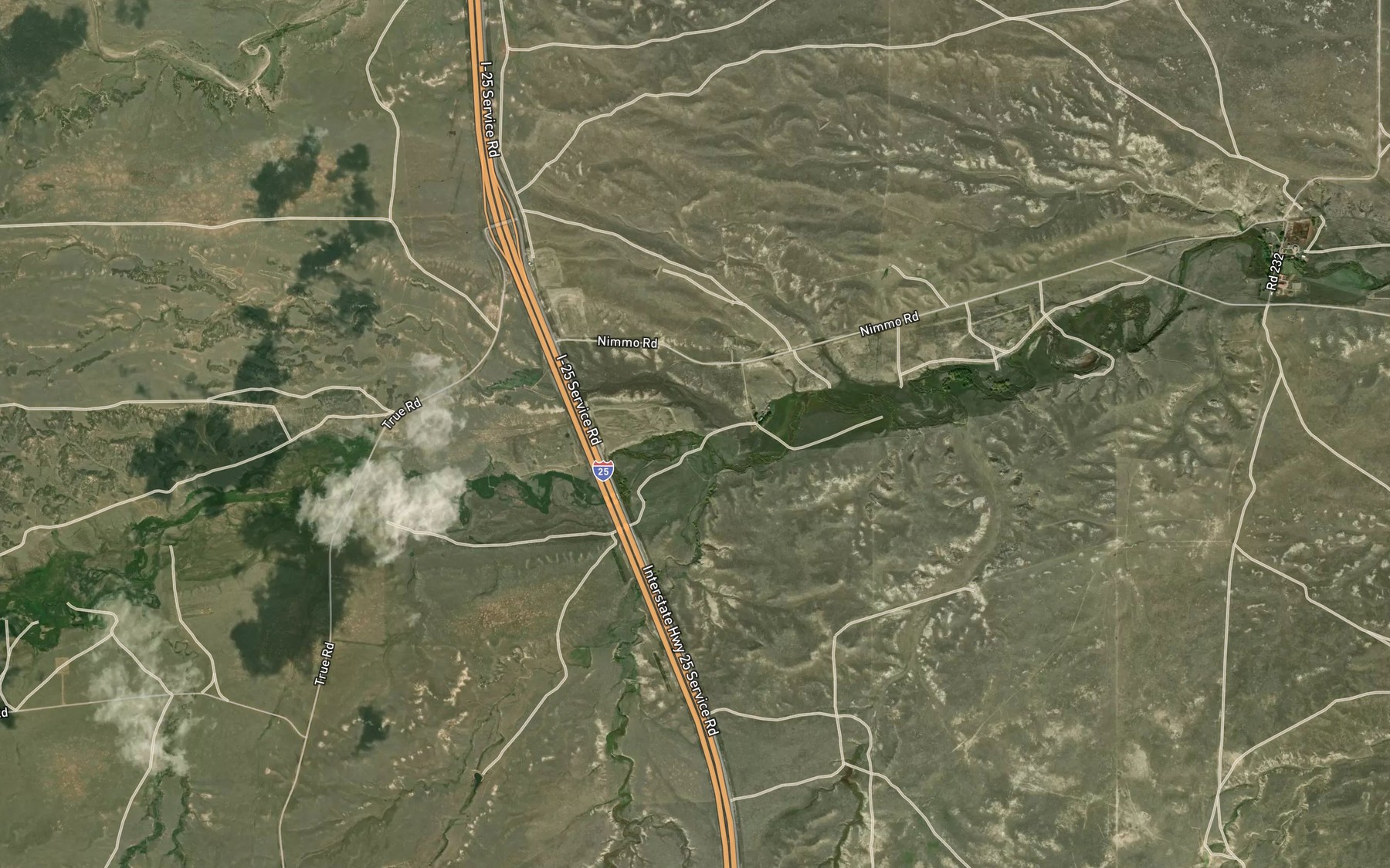 Satellite map of the Adamson Ditch Number 3