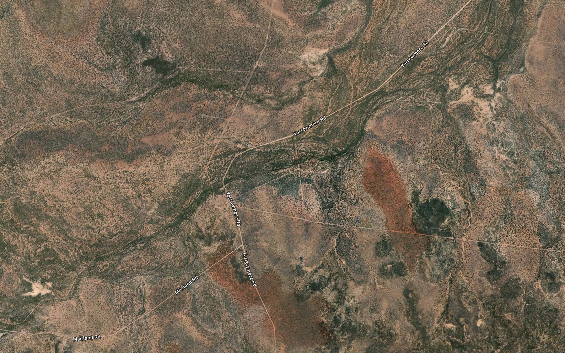 Satellite map of the Station Creek