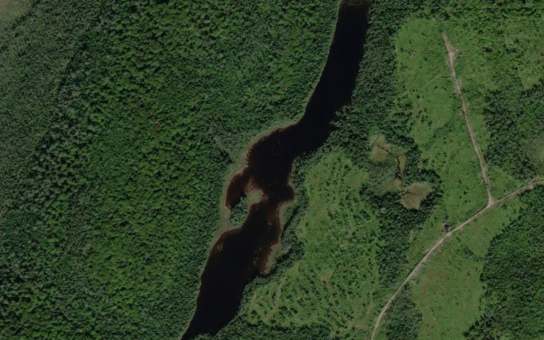 Satellite map of the Lac Beatrice