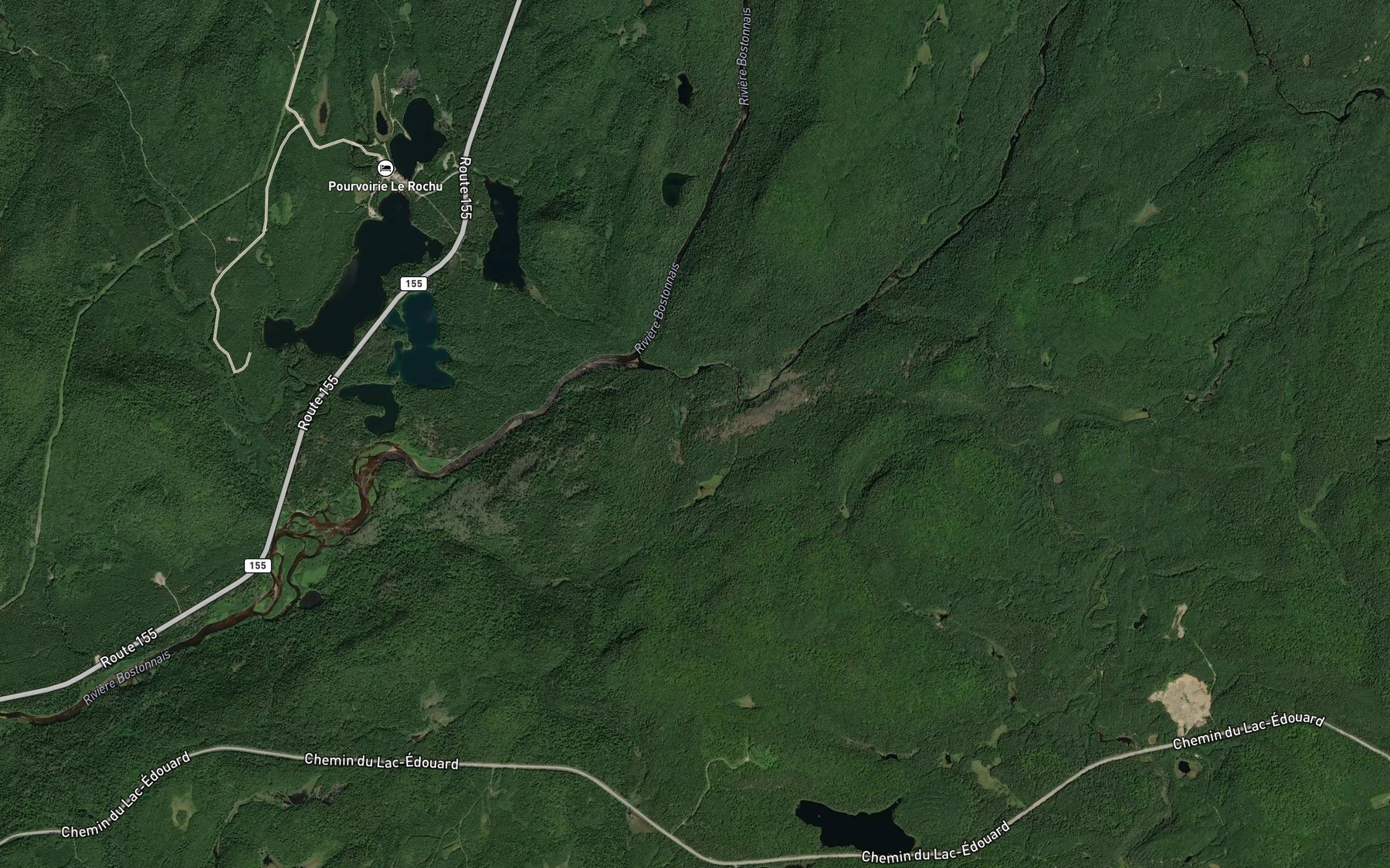 Satellite map of the Chenal Bostonnais