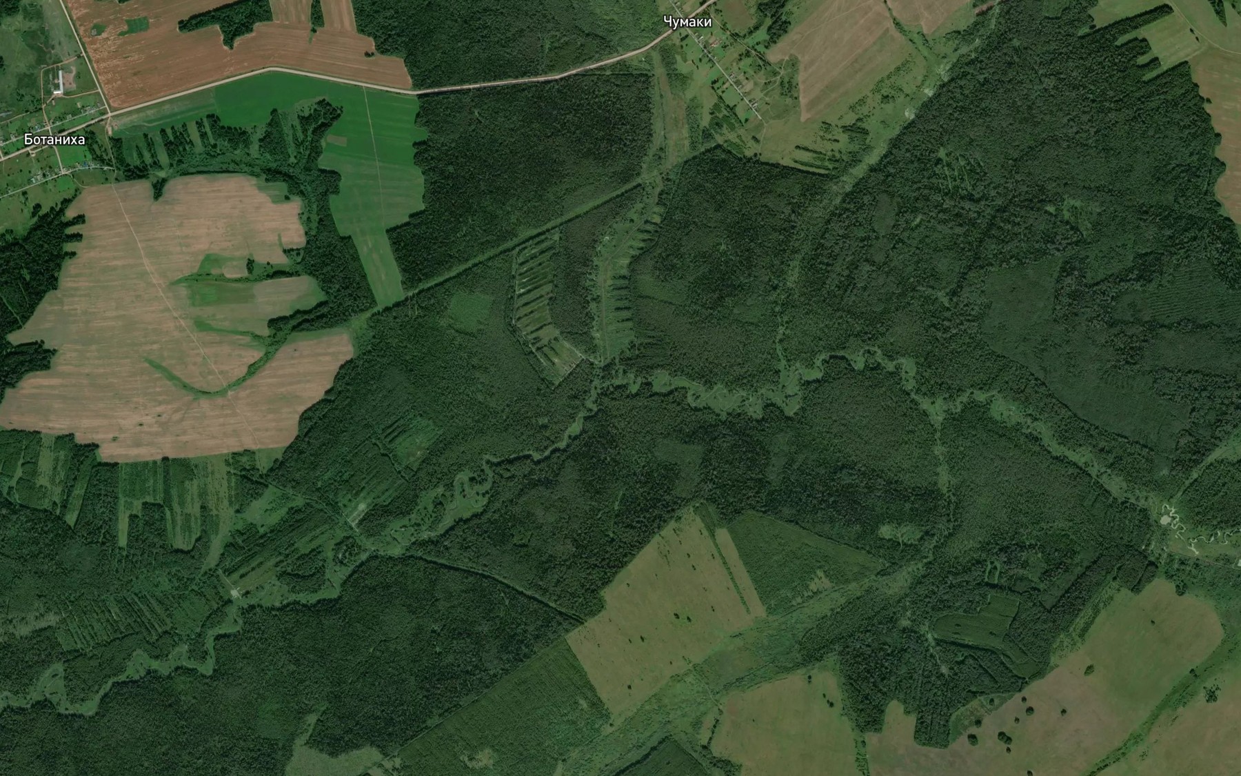 Satellite map of the Osinovka