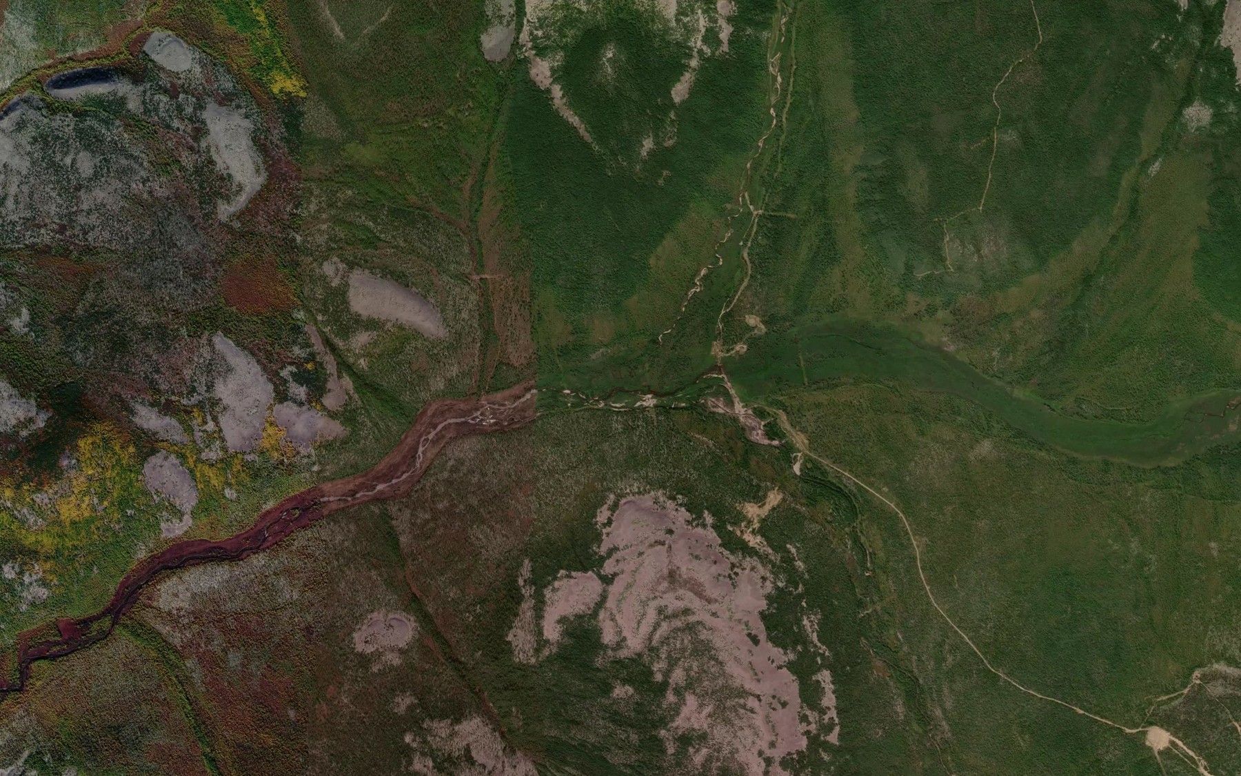 Satellite map of the Dvukhgolovyy