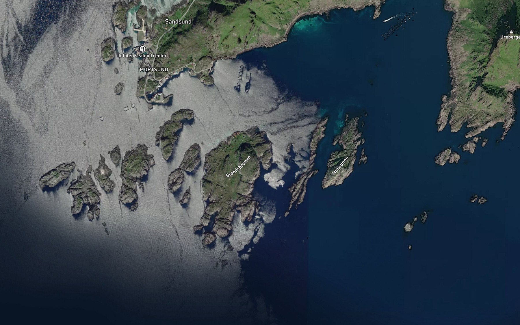 Satellite map of the Sandvika