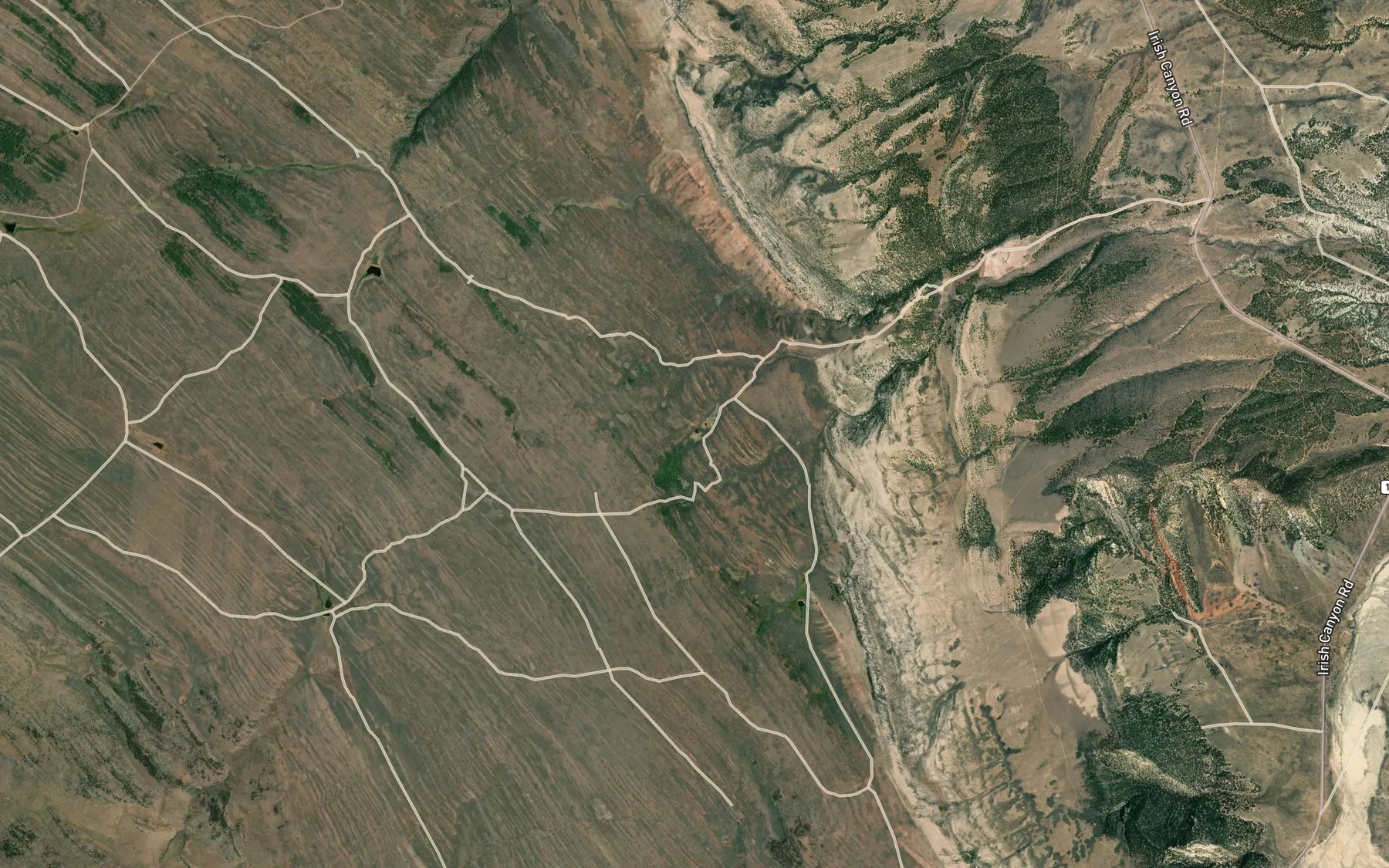 Satellite map of the Chicken Spring