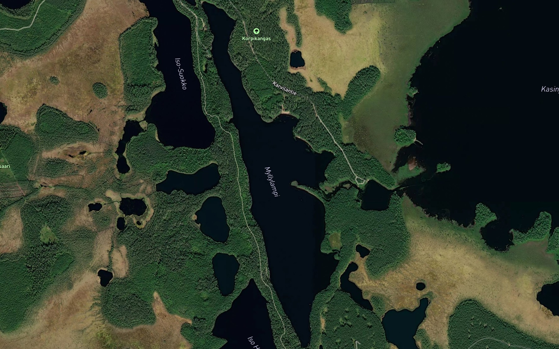 Satellite map of the Myllylampi