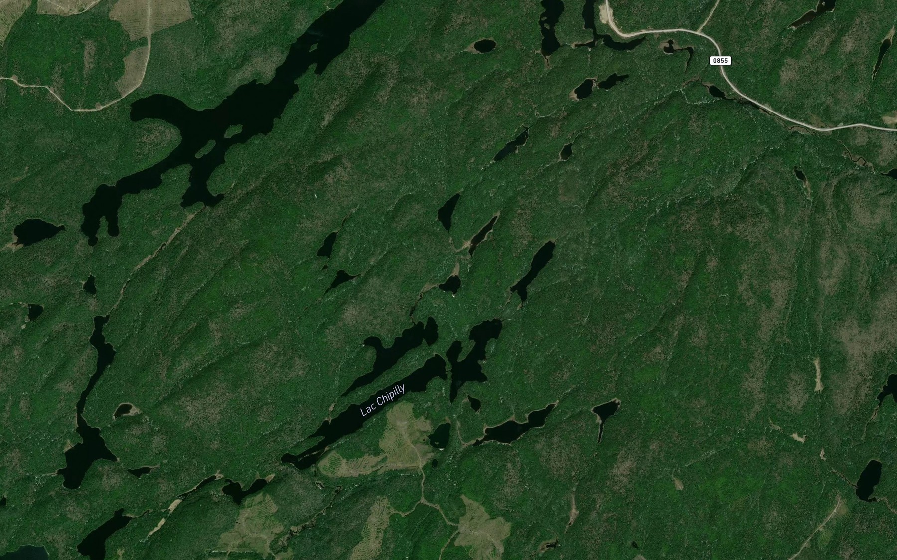 Satellite map of the Lac South