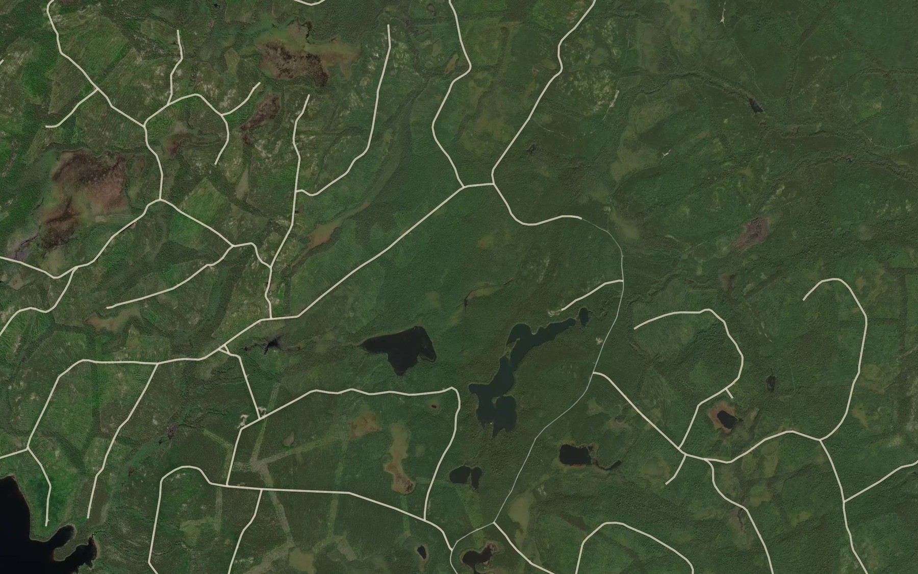 Satellite map of the Lac Kawacegamak