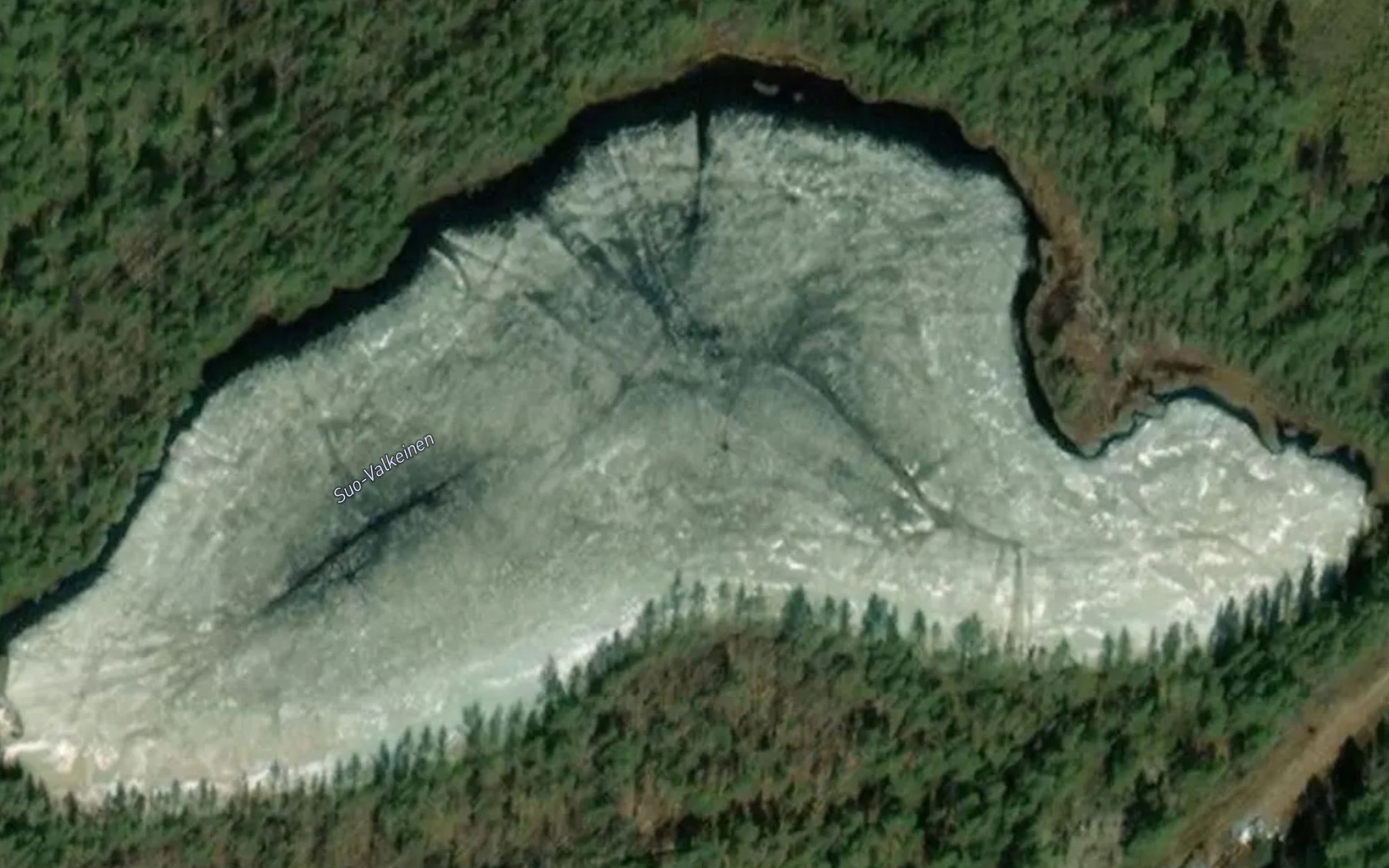Satellite map of the Suo-Valkeinen